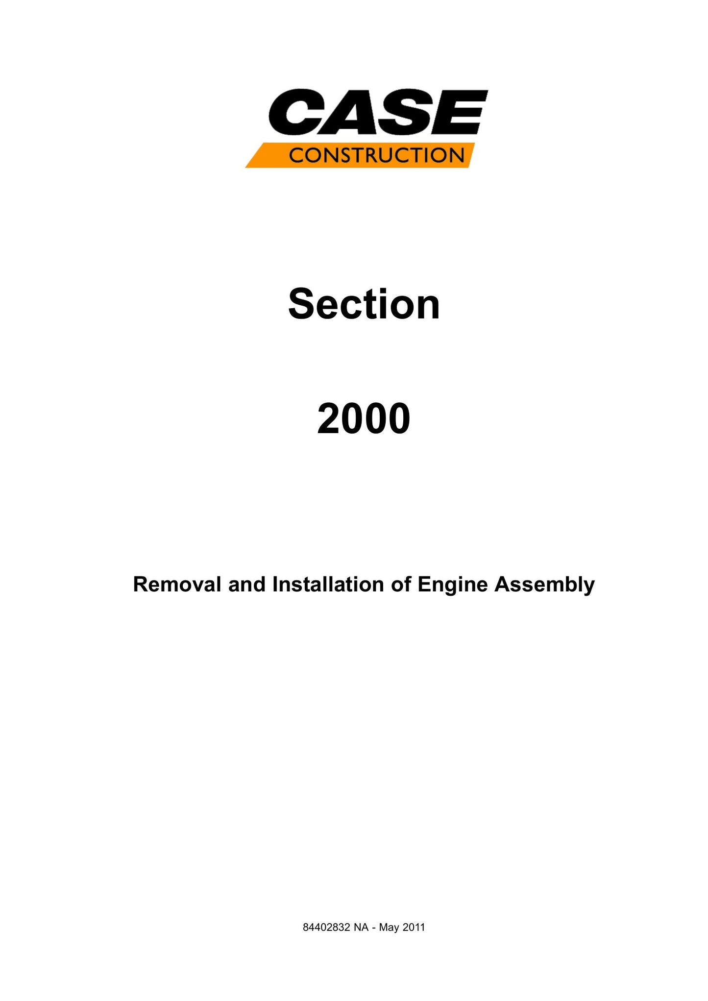 CASE CX350C Crawler Excavator Factory Workshop Service Manual 84541710
