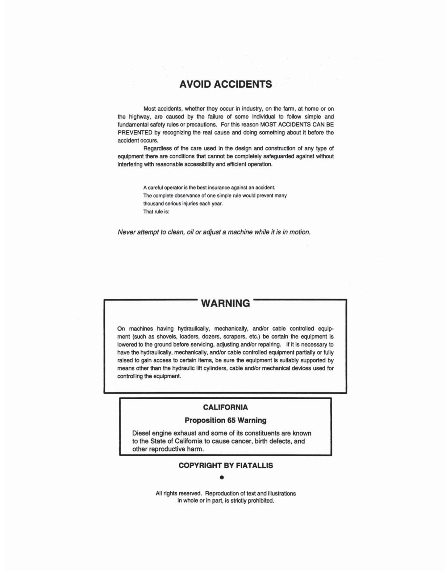 FIATALLIS FL 10-C Bulldozer Factory Workshop Service Manual 604.06.225