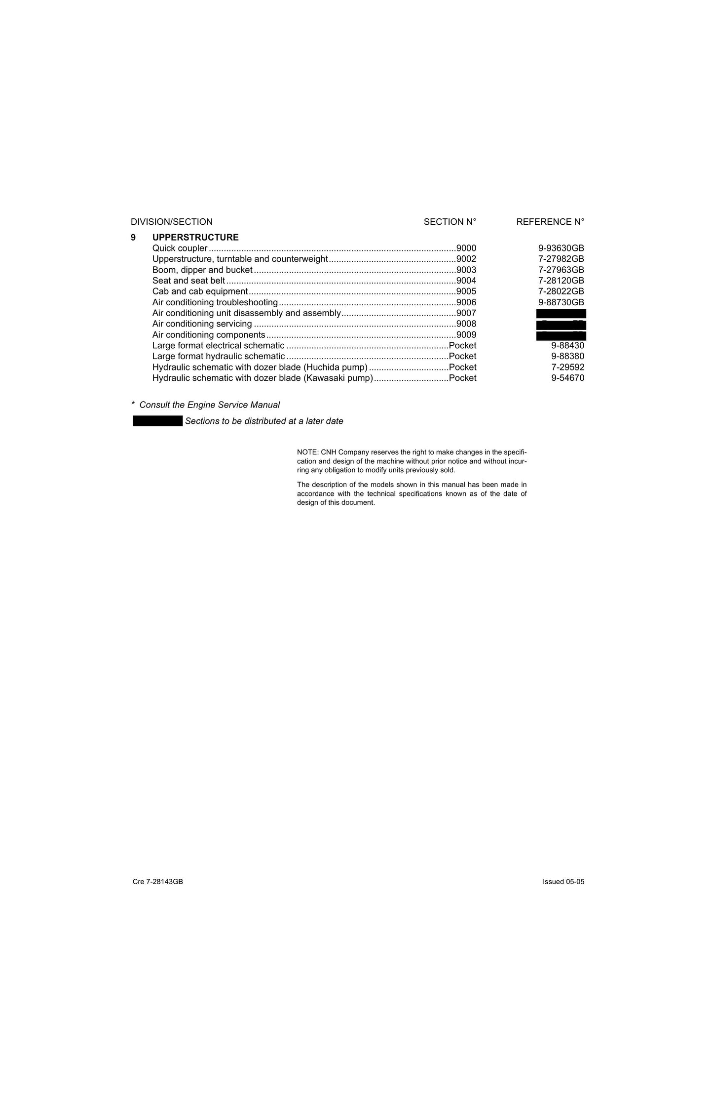CASE CX130 Crawler Excavator Factory Workshop Service Manual Cre 7-28143GB