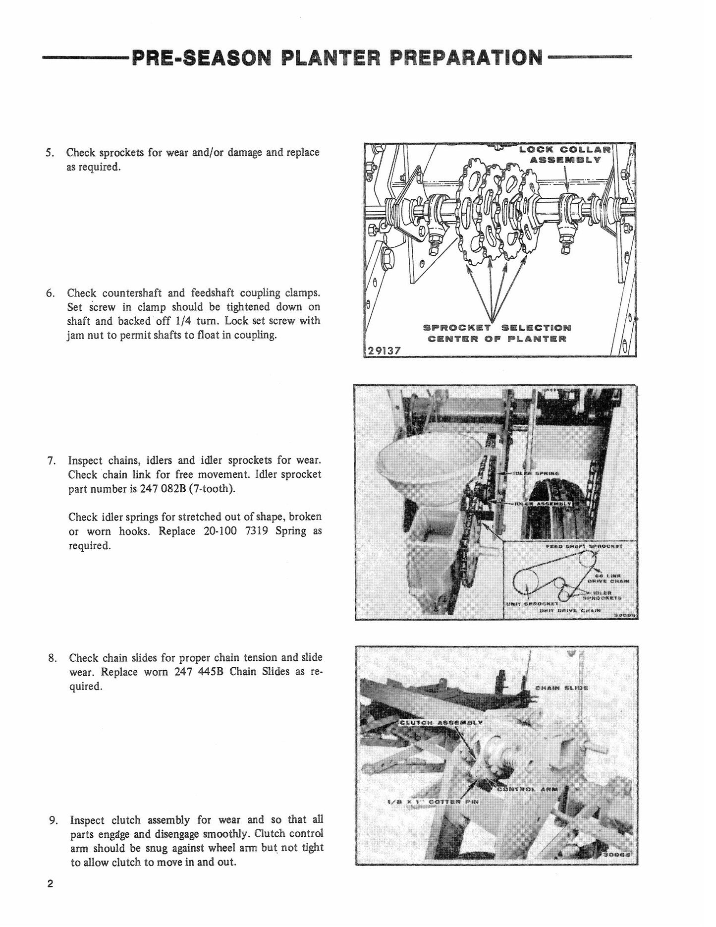 Ford Series 354 Planter Preparation Manual