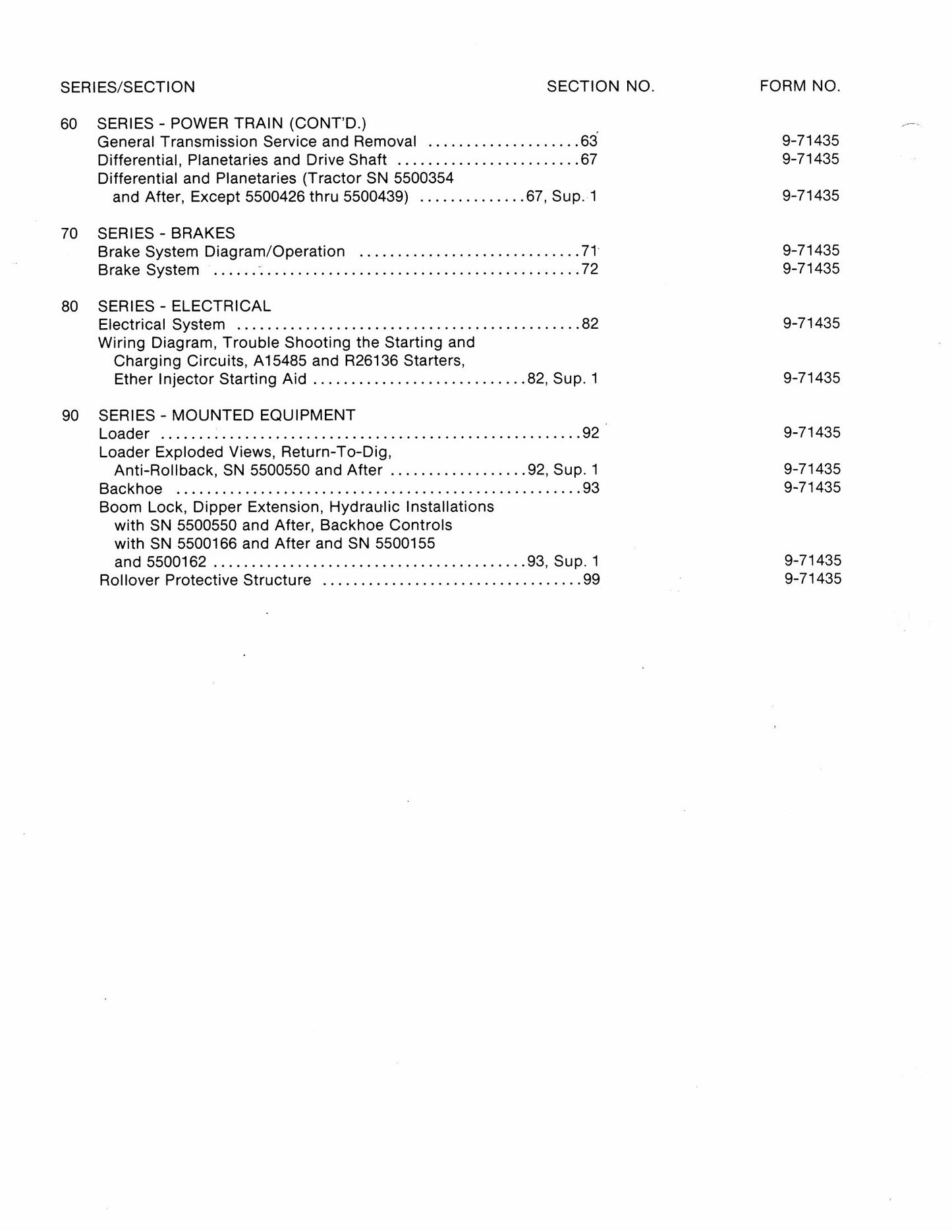 CASE 780 CK Loader Backhoe Loader Factory Workshop Service Manual CE Div. 9-71439