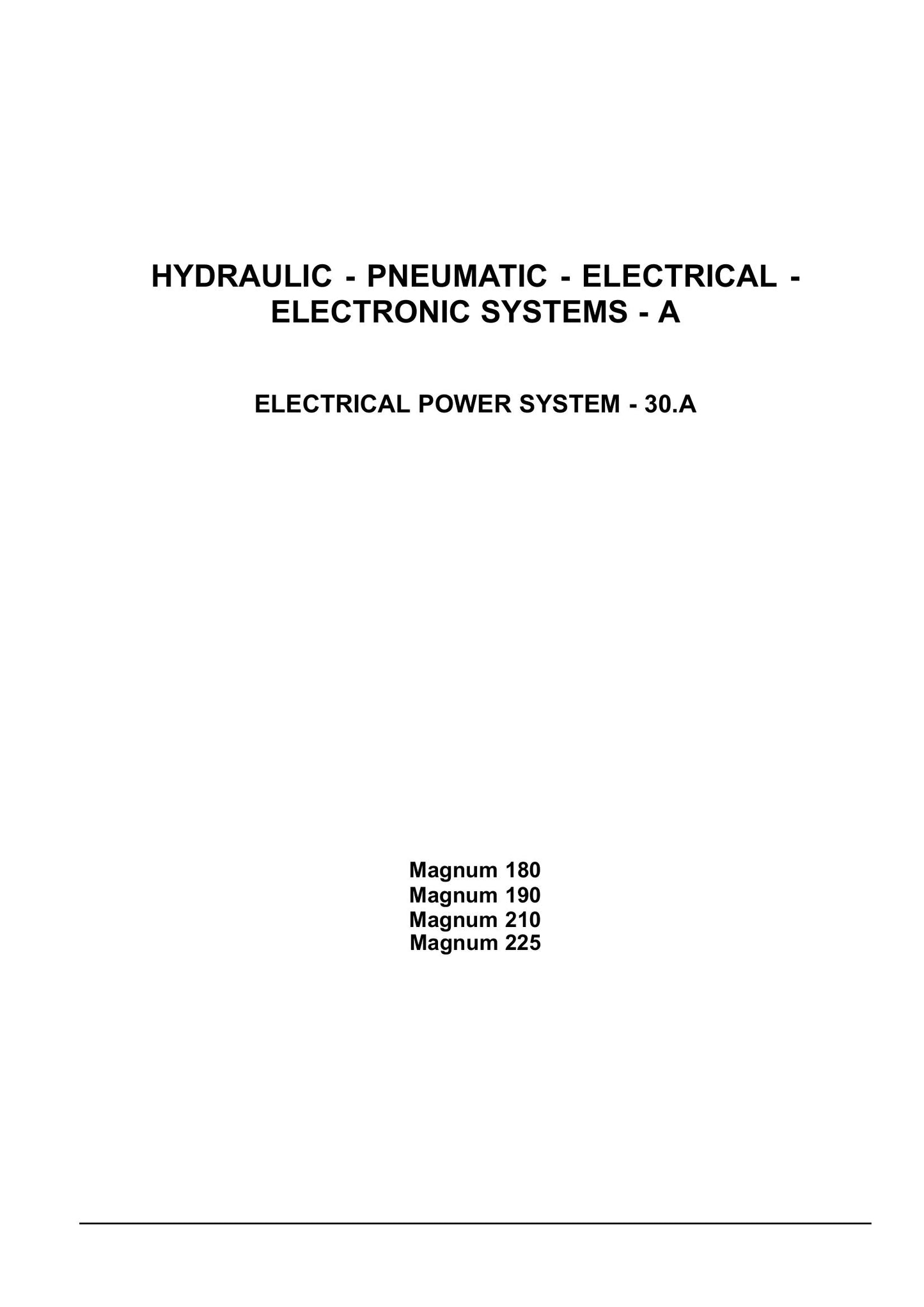 CASE MAGNUM 180 MAGNUM 190 MAGNUM 210 MAGNUM 225 Tractor Factory Workshop Service Manual 84386820