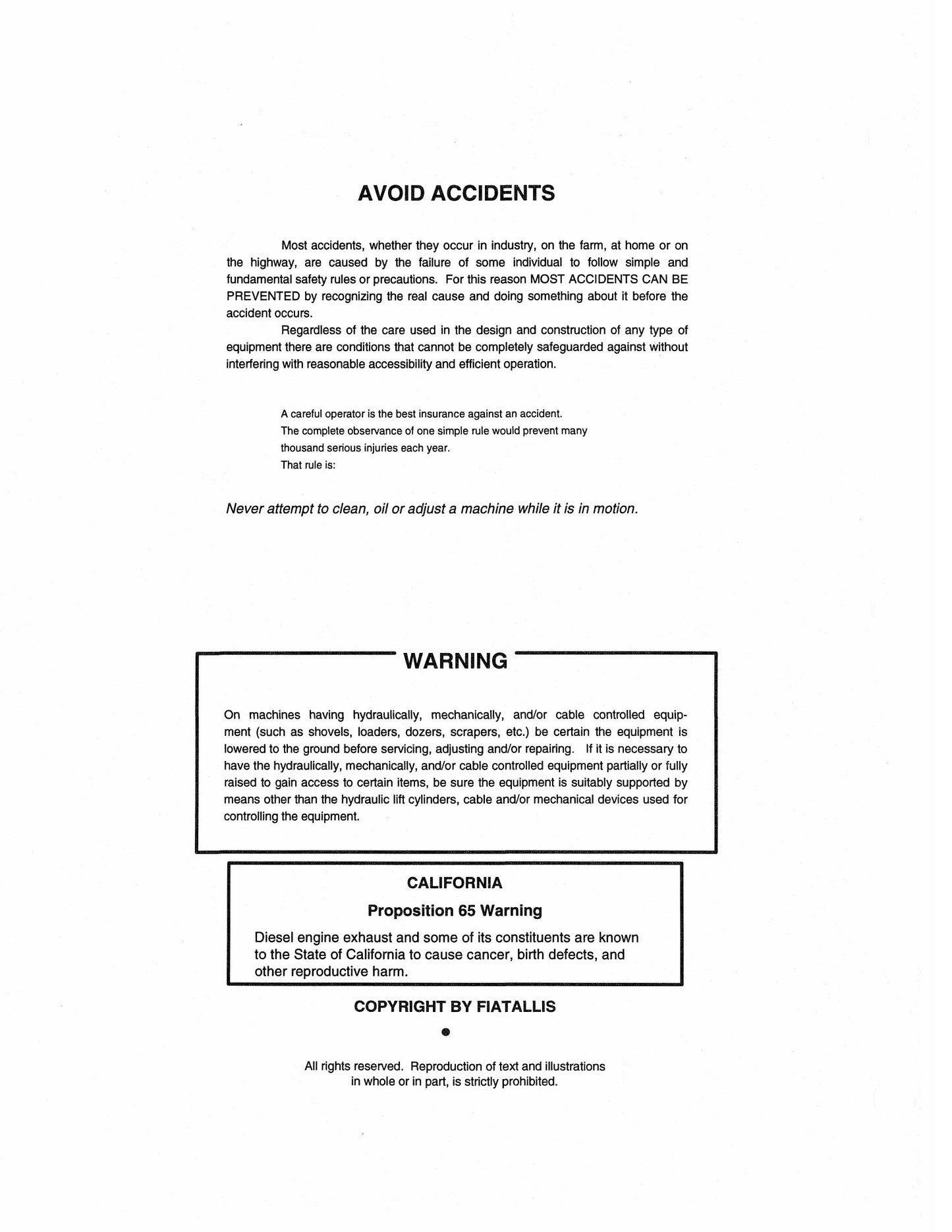 FIATALLIS 8285 Engine Factory Workshop Service Manual Form 73150208