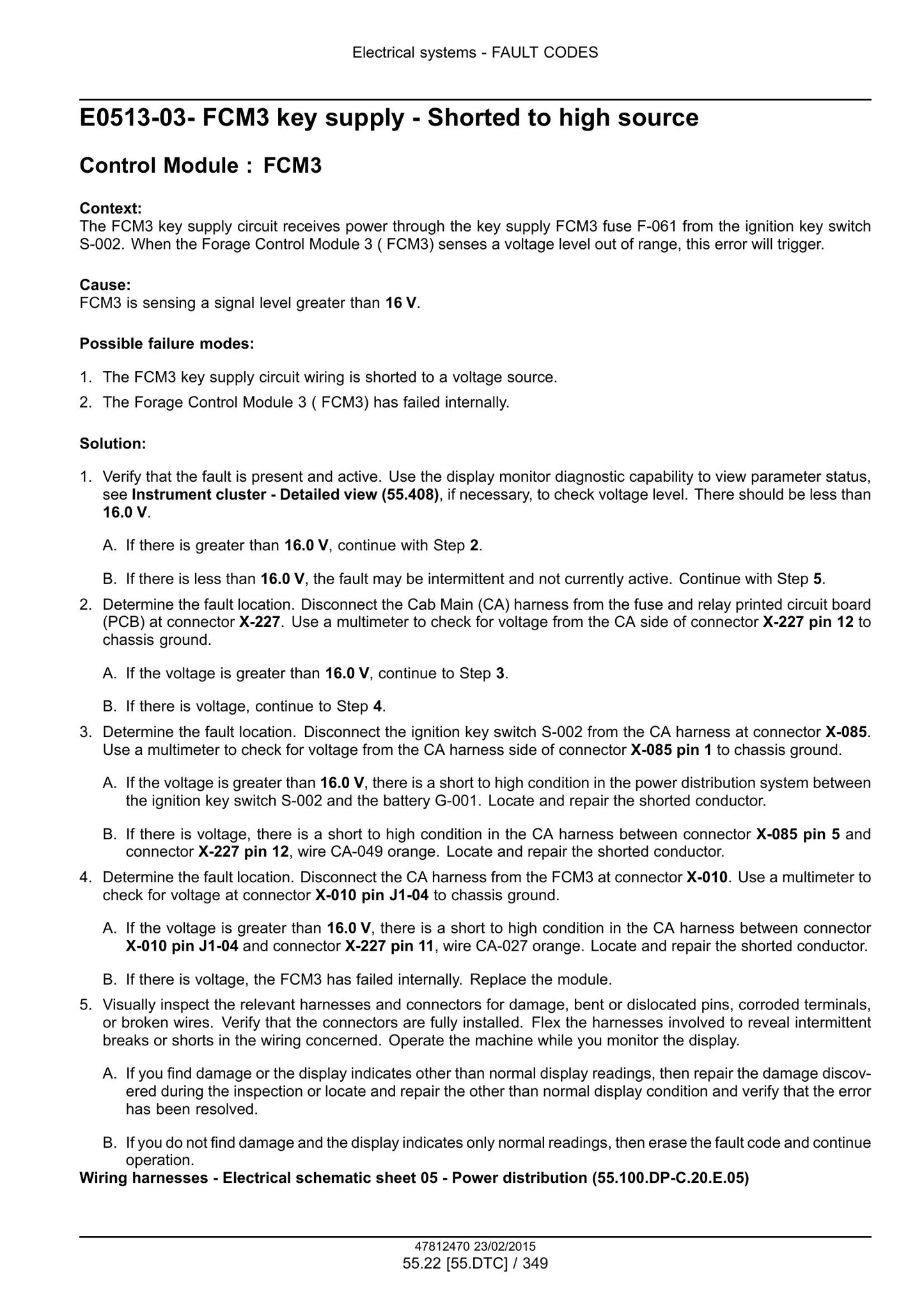 New Holland FR450 FR500 FR600 FR700 FR850 Forage Harvester Factory Workshop Service Manual 47849552