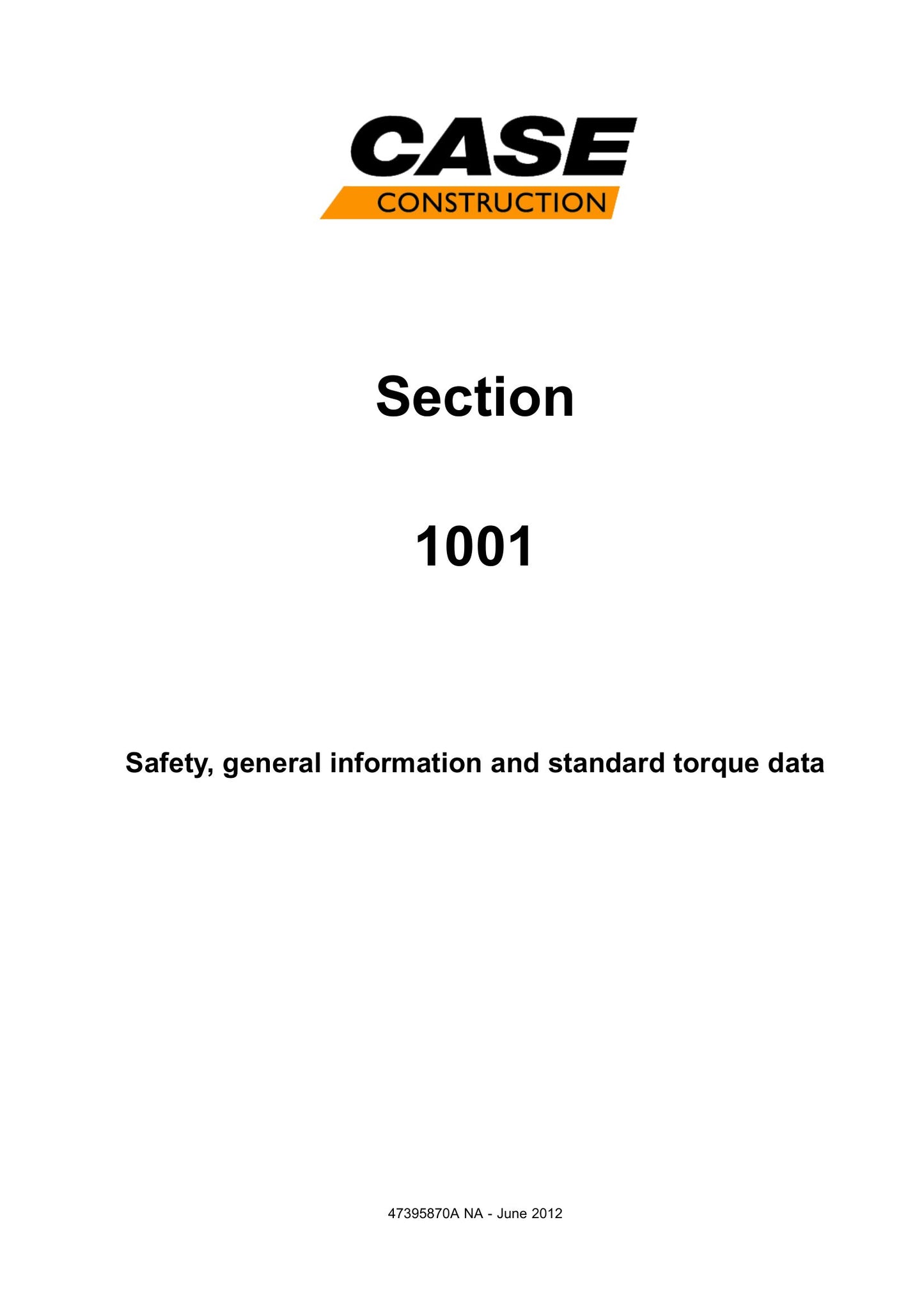 CASE CX145CSR Crawler Excavator Factory Workshop Service Manual 47395870A