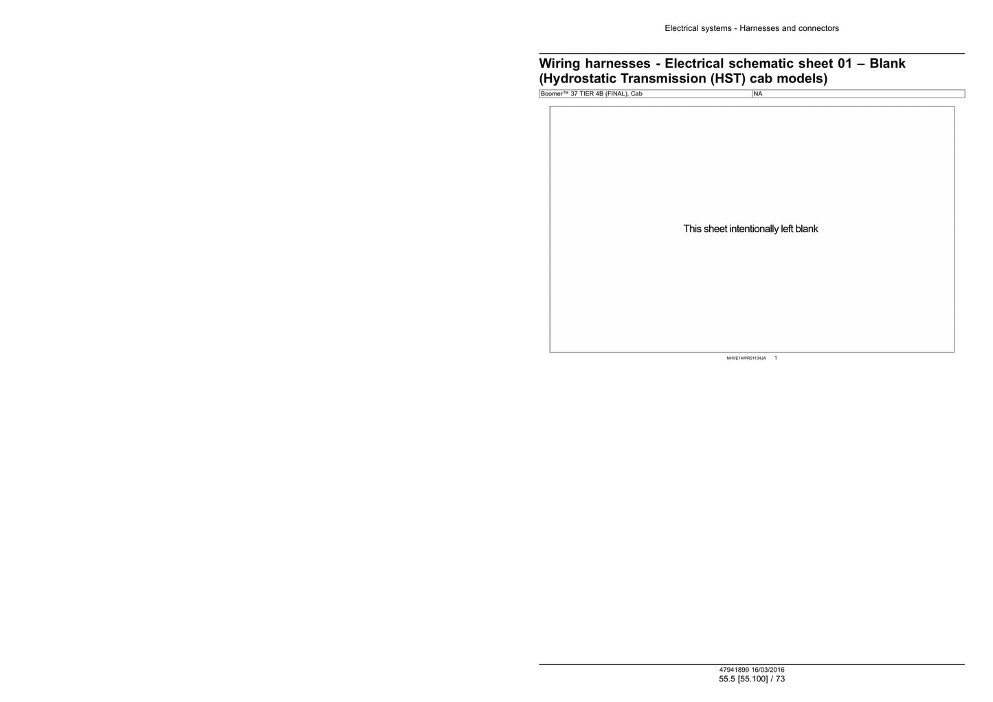 New Holland Boomer 33 Boomer 37 Compact Tractor Factory Workshop Service Manual 47998502
