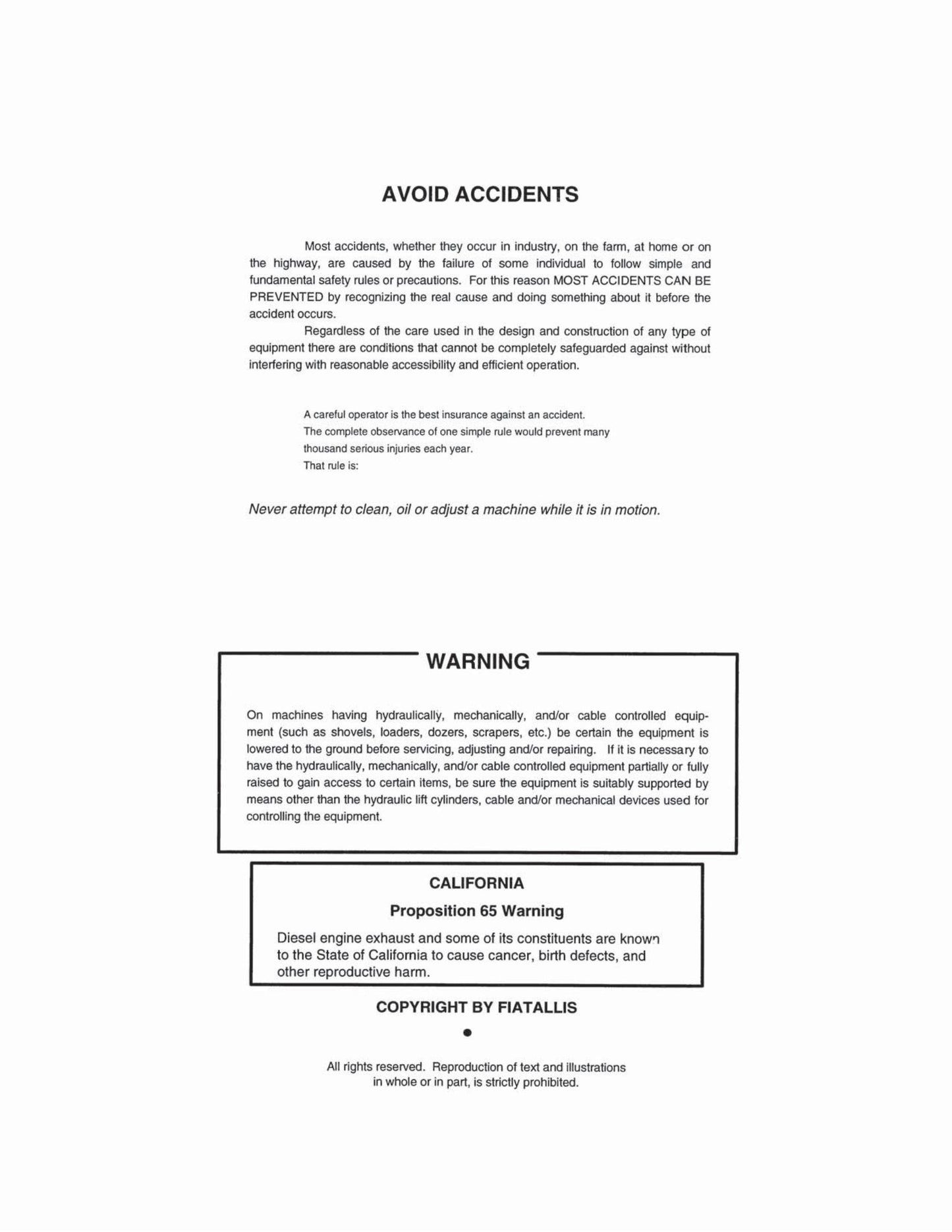 FIATALLIS 21-C 31 FD30 Crawler Tractor Factory Workshop Service Manual 73110068
