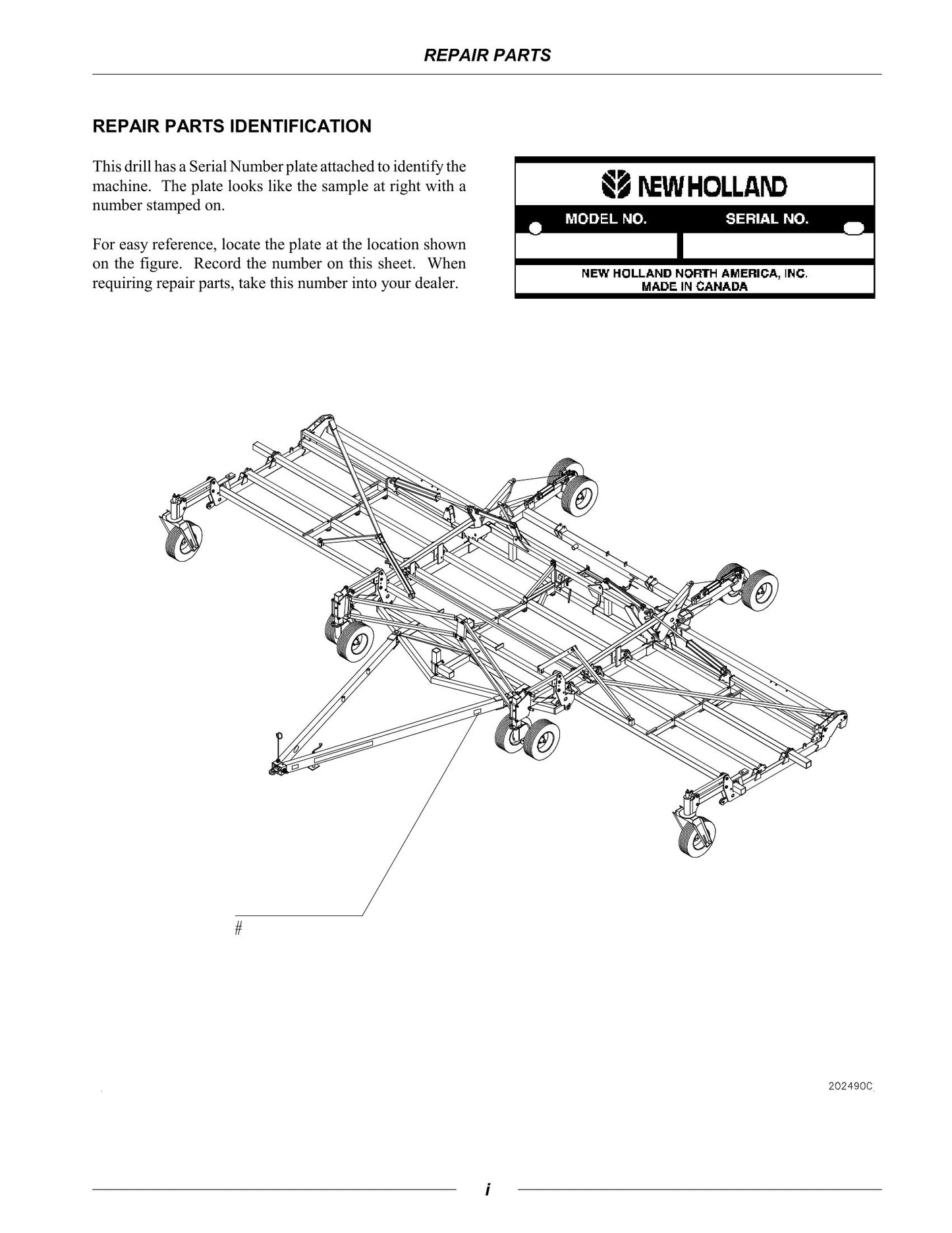 New Holland SD440 Air Drill Factory Workshop Repair Manual 87012624