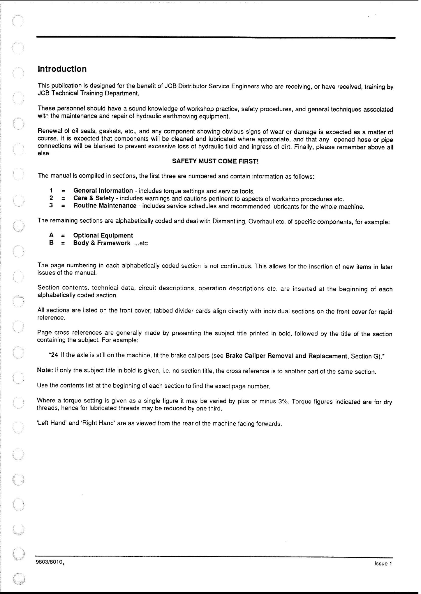 JCB FASTRAC 1115 1115S 1125 1135 Tractor Factory Workshop Service Manual 9803/8010
