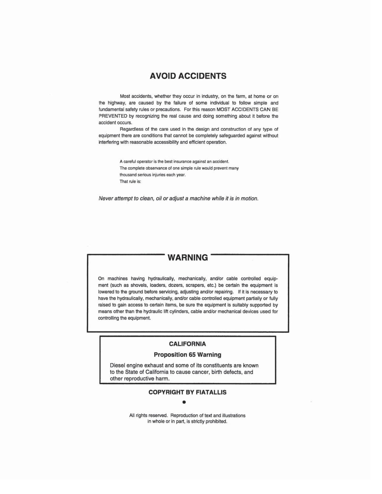 FIATALLIS FR35 945-B 945 Wheel Loader Factory Workshop Service Manual 73148532