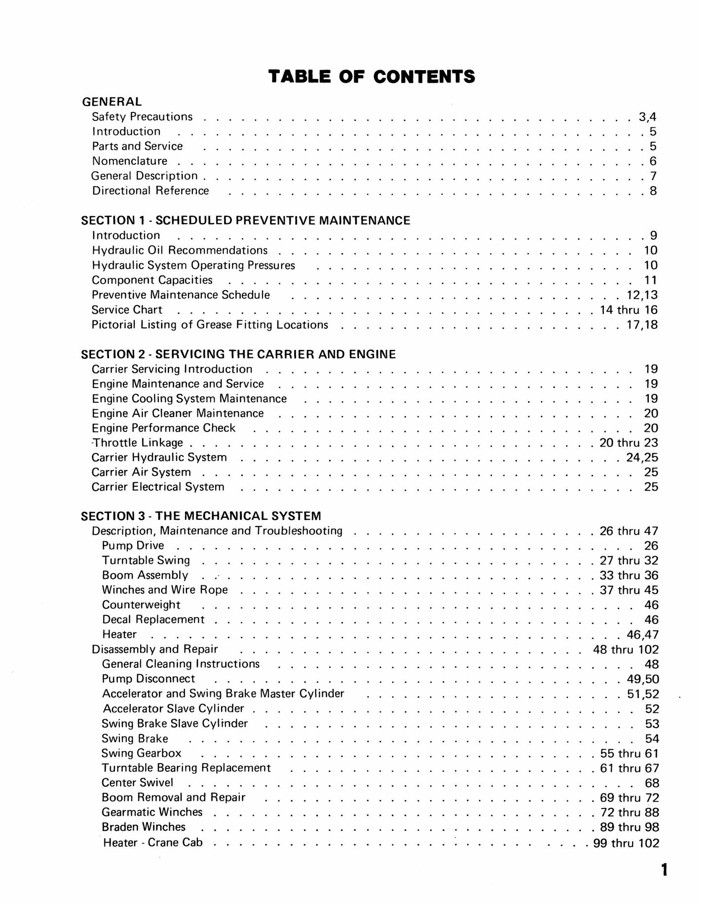 CASE 2510 Cruz-Crane Carrier Mounted Crane Factory Workshop Service Manual S-406182M1
