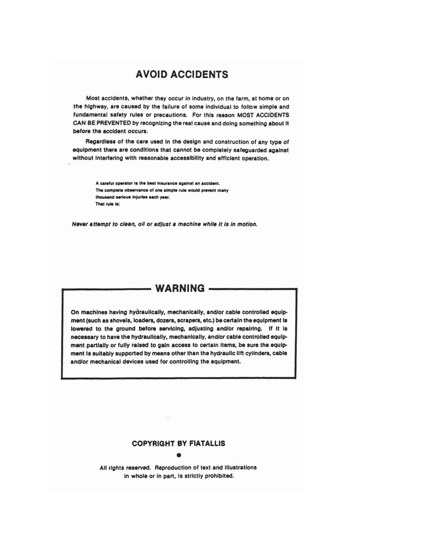 FIATALLIS 10000 11000 11000 MKII 685T Engines Factory Workshop Service Manual 70645121