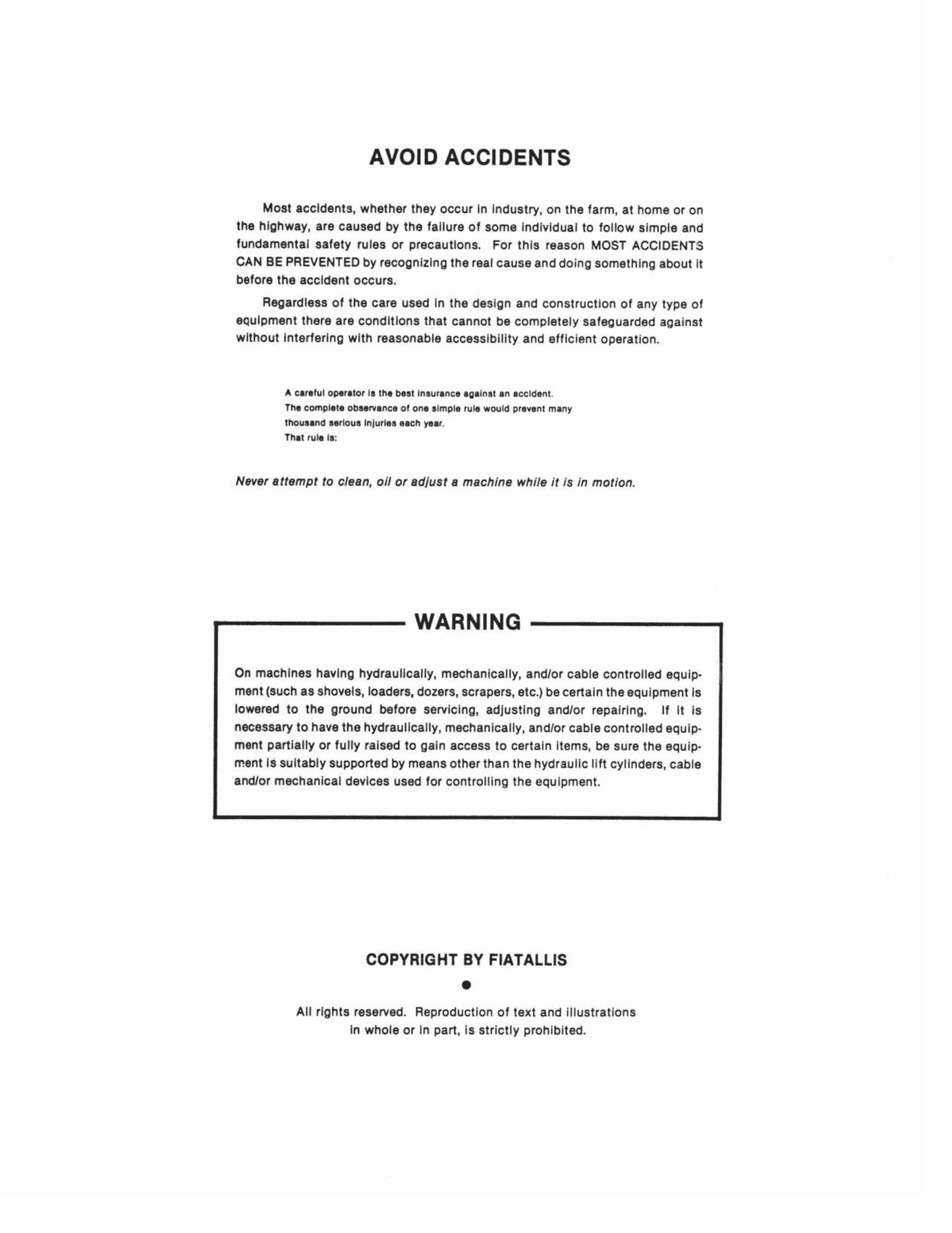FIATALLIS FL10-C Crawler Loader Factory Workshop Service Manual 60406168