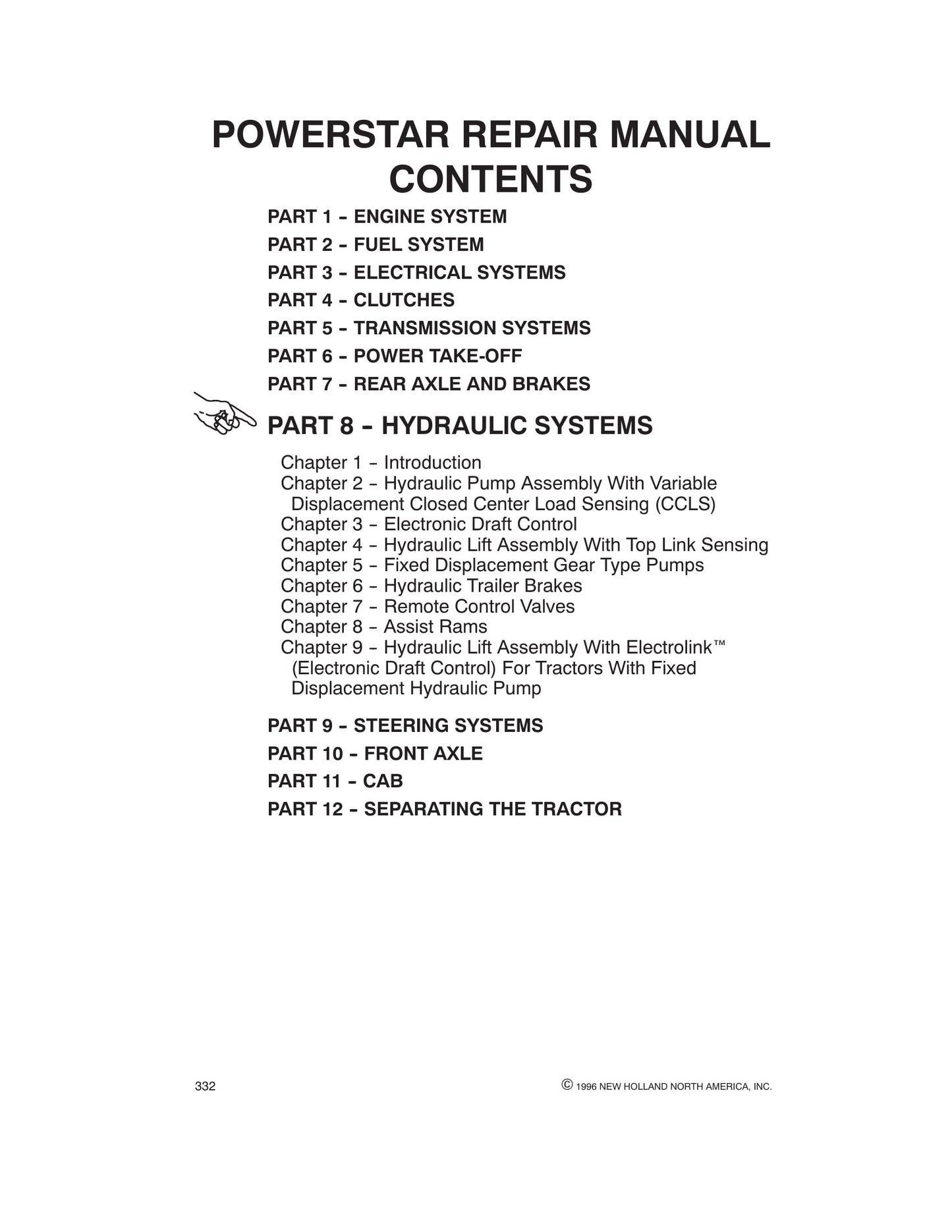 NEW HOLLAND 5640 6640 7740 7840 8240 8340 Tractor Factory Workshop Repair Manual