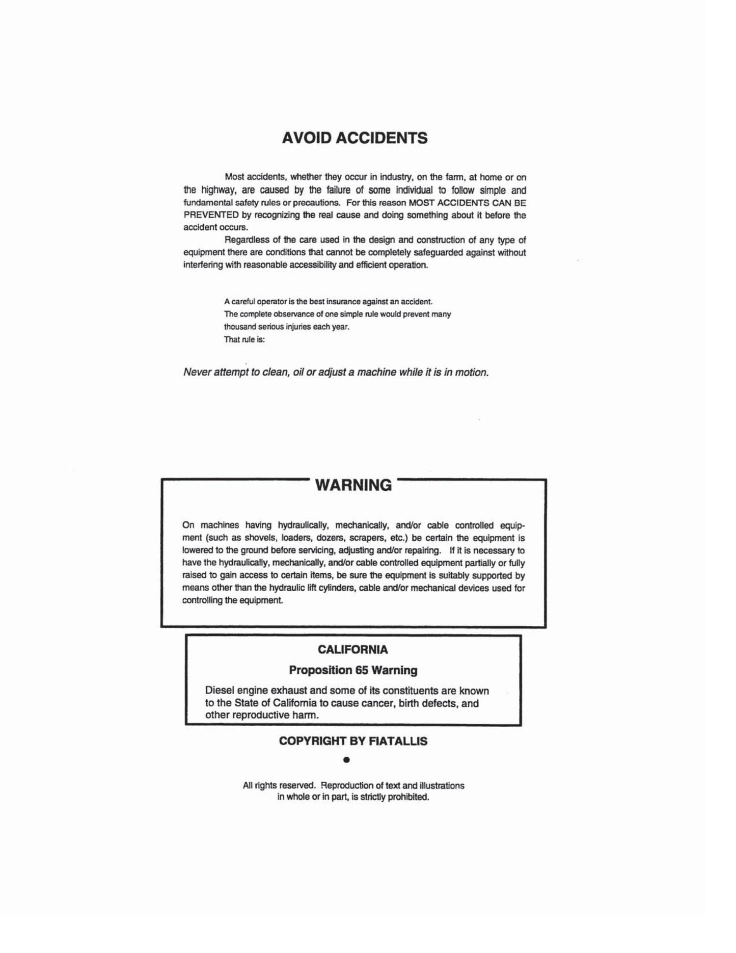 FIATALLIS 8 8B Crawler Tractor Factory Workshop Service Manual FORM 60406276