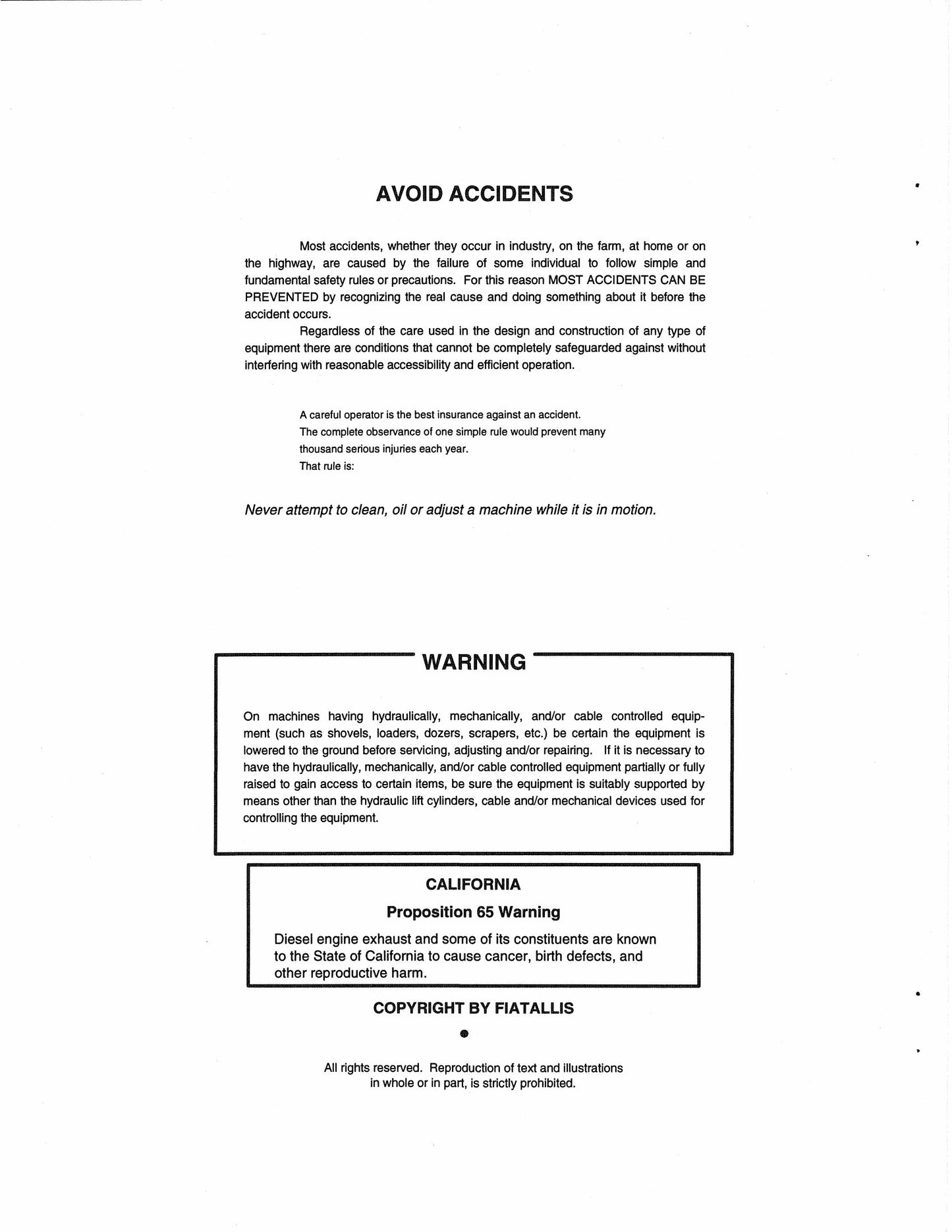 FIATALLIS BEN 7.16 Crawler Loader Operation Maintenance Factory Workshop Repair Manual 59823801