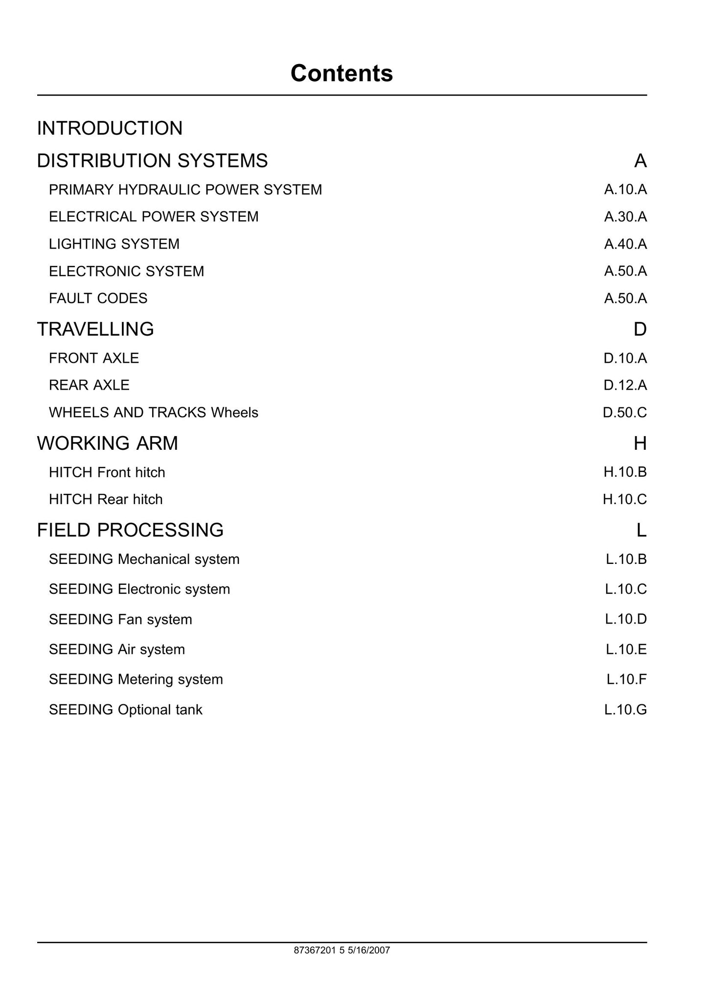 New Holland SC180 SC230 SC260 SC380 SC430 Seeding Equipment Factory Workshop Repair Manual 87367201