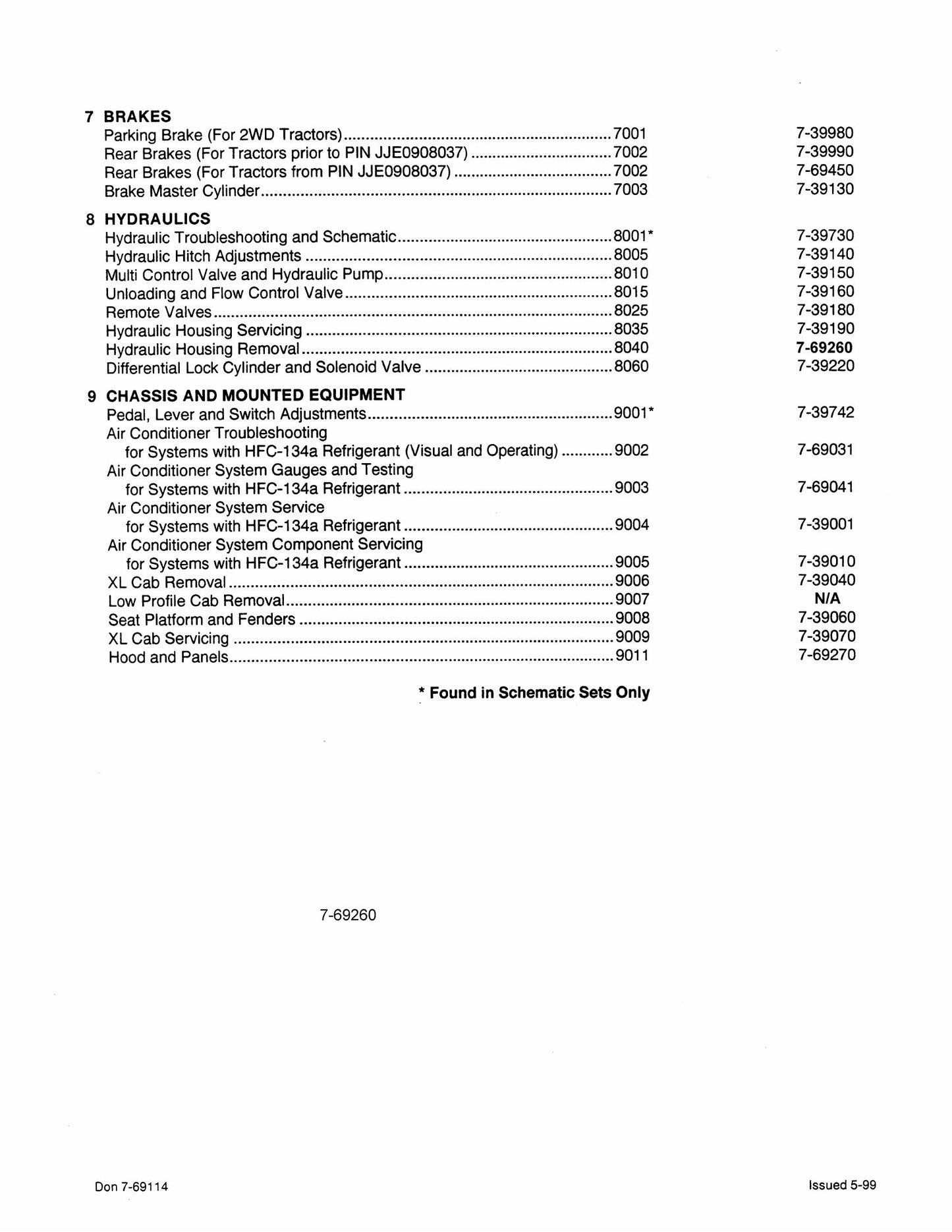 CASE 3200 4200 Series Tractor Tractor Factory Workshop Service Manual Don 7-69134