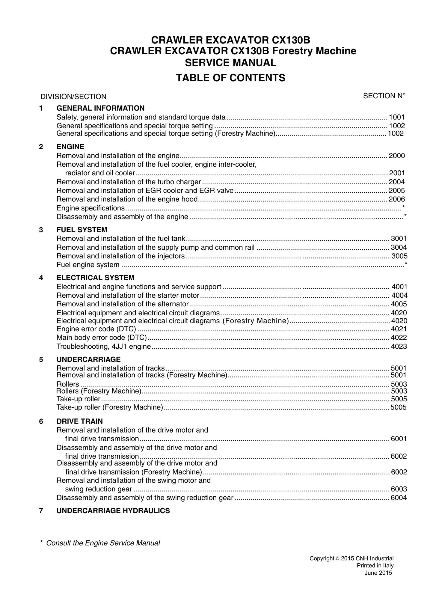 CASE CX130B Crawler Excavator Factory Workshop Service Manual 47915915