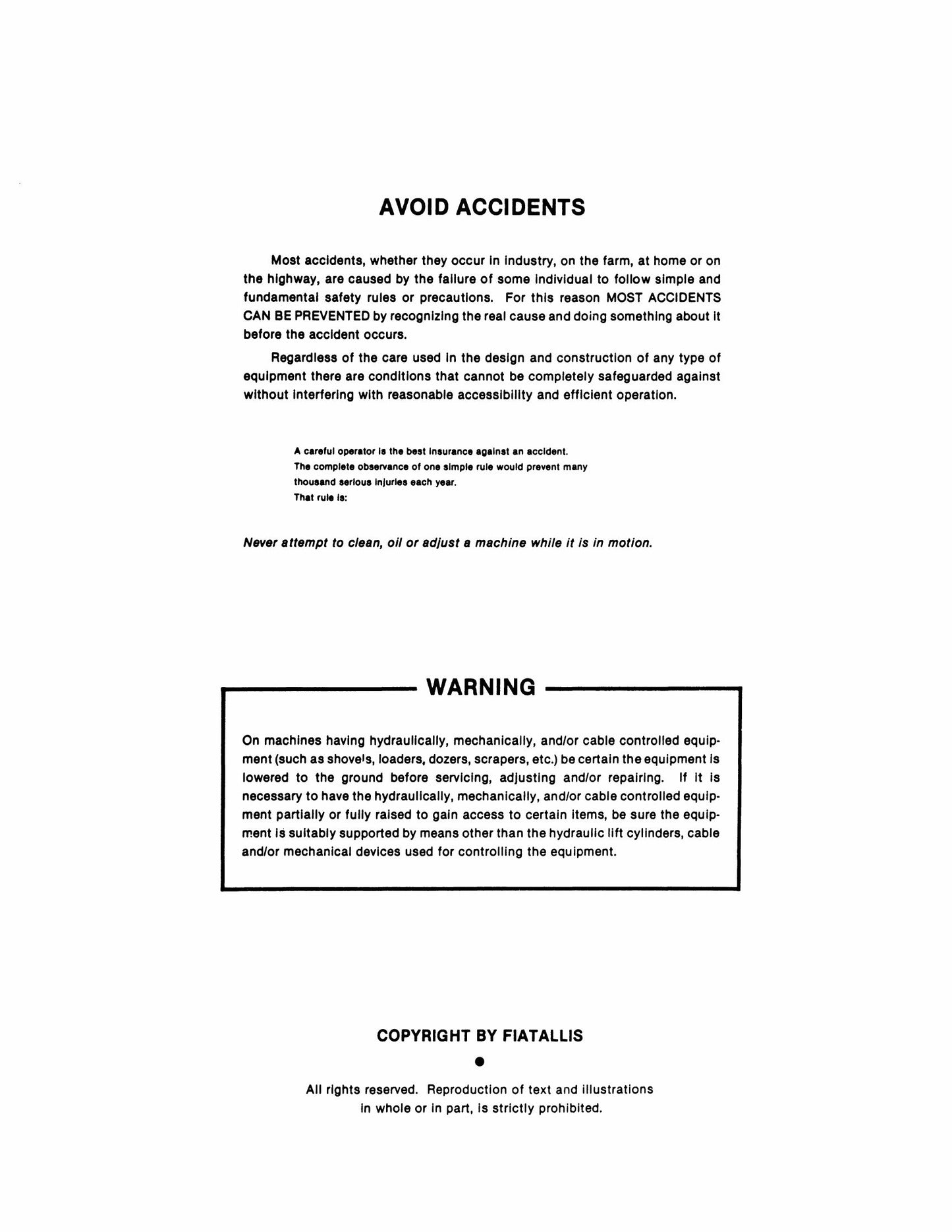 FIATALLIS HD-7 HD-10 HD-14 Crawler Tractor Factory Workshop Service Manual 70626143