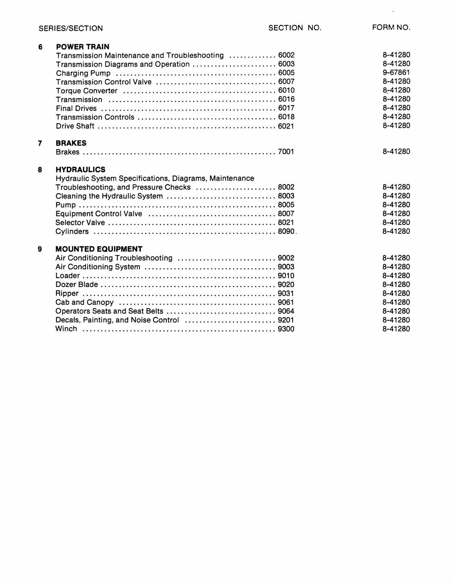 CASE 1150D 1155D Bulldozer Factory Workshop Service Manual 8-41280-R1