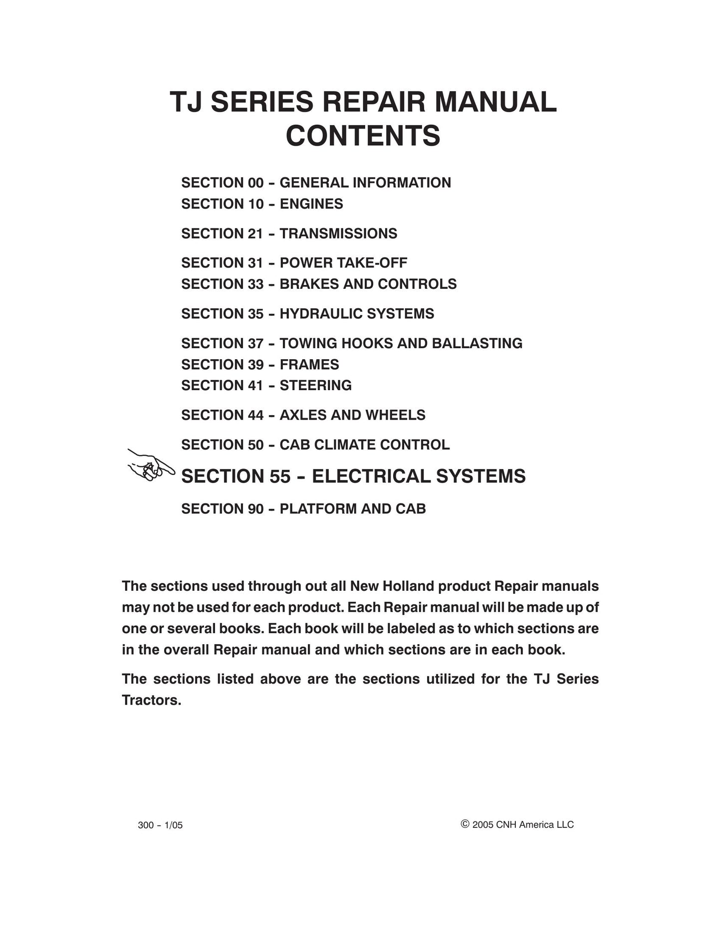 New Holland TJ275 TJ325 Tractor Factory Workshop Repair Manual