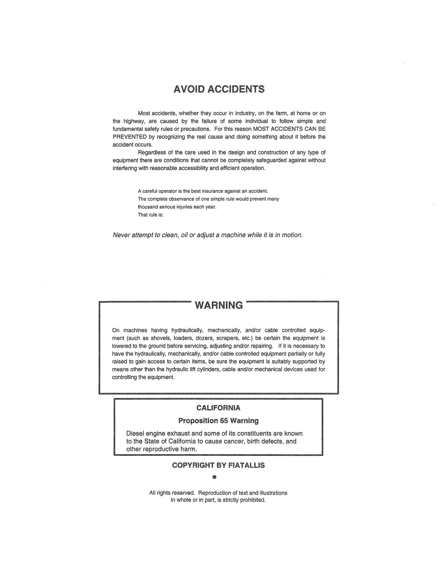 FIATALLIS FR120.2 Wheel Loader Factory Workshop Service Manual 75314935