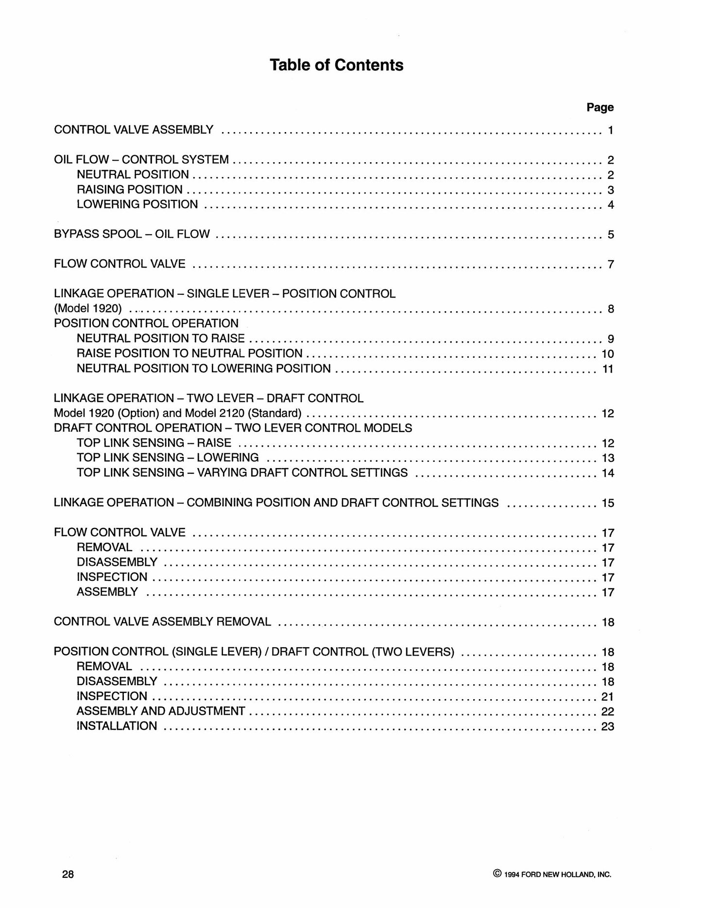 New Holland 1320 1520 1620 1715 1720 1920 2120 3415 Tractor Factory Workshop Service Manual 40132024