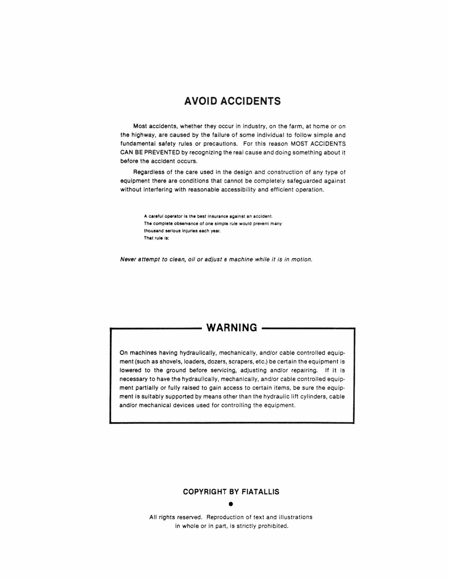 Fiatallis HD-6 6G Crawler Tractor Crawler Loader Factory Workshop Service Manual 70671115