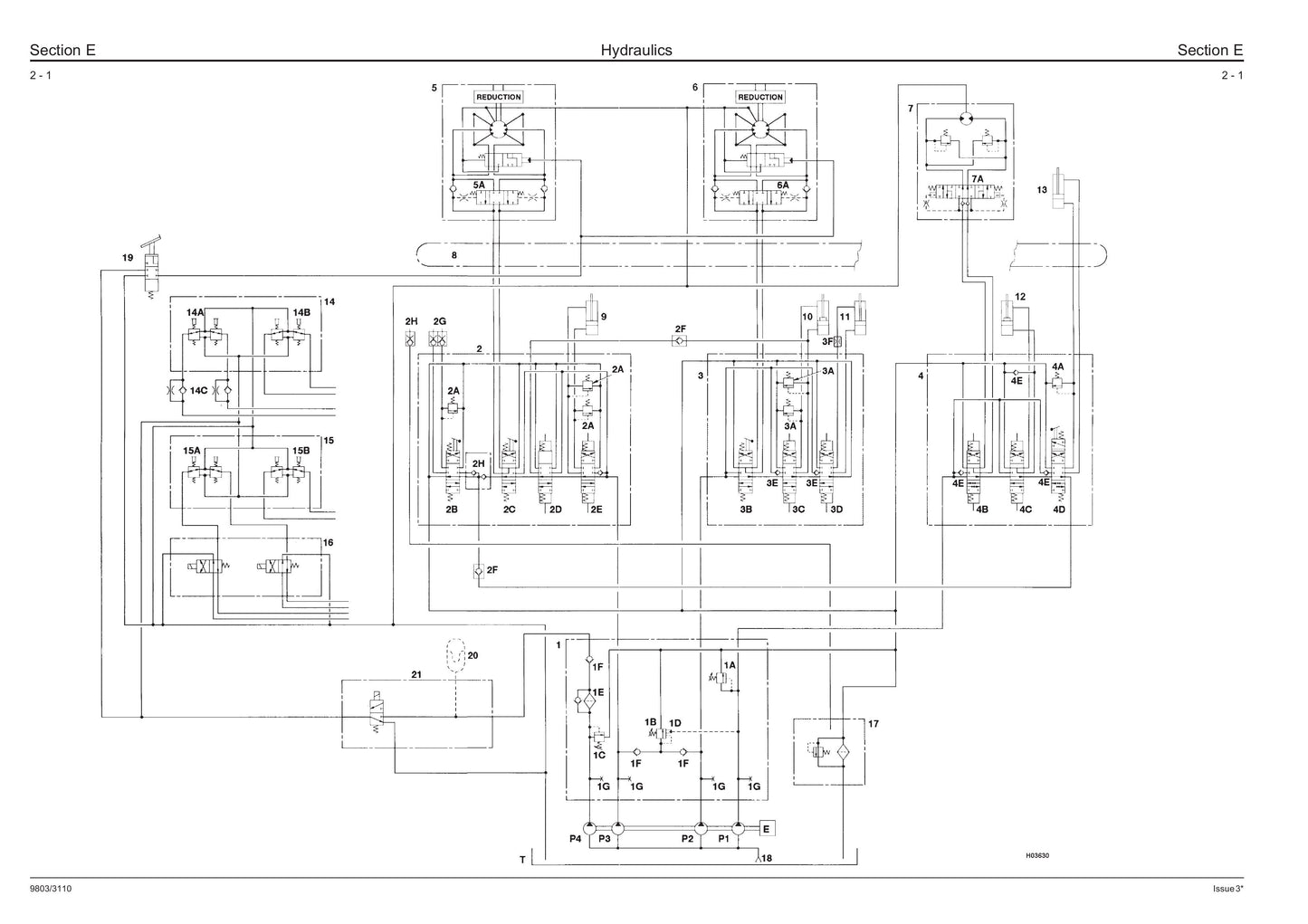 JCB 802.7 803 804 Mini-Excavator Factory Workshop Service Manual 9803/3110
