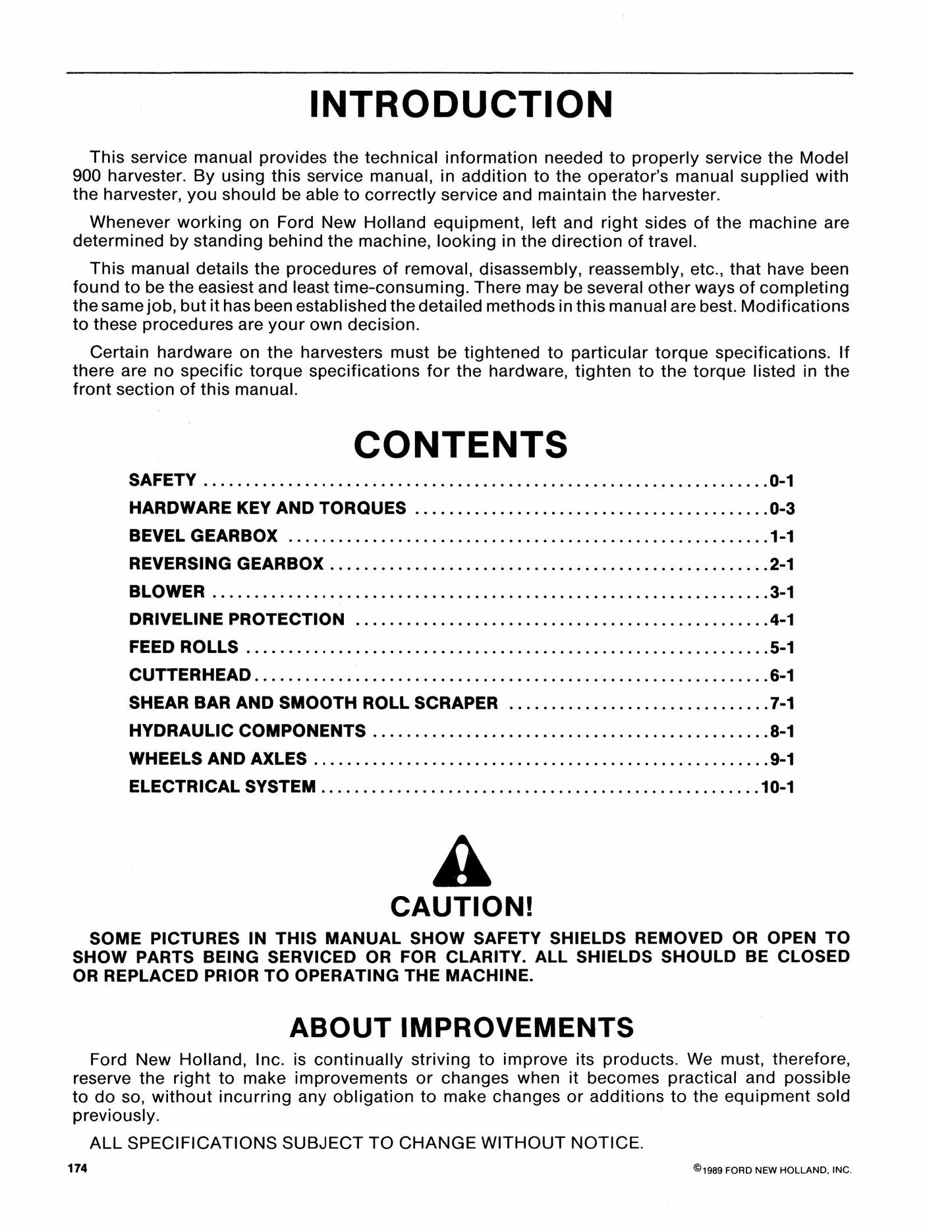 New Holland 900 Harvester Factory Workshop Service Manual 40090013