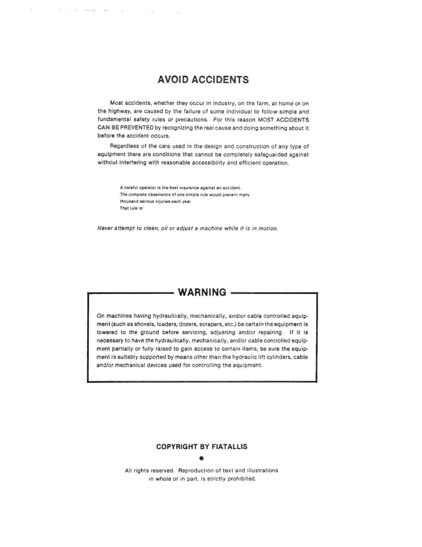 FIATALLIS HD-6A HD6-8 HD-6E HD6G Crawler Tractor Factory Workshop Service Manual 70650432