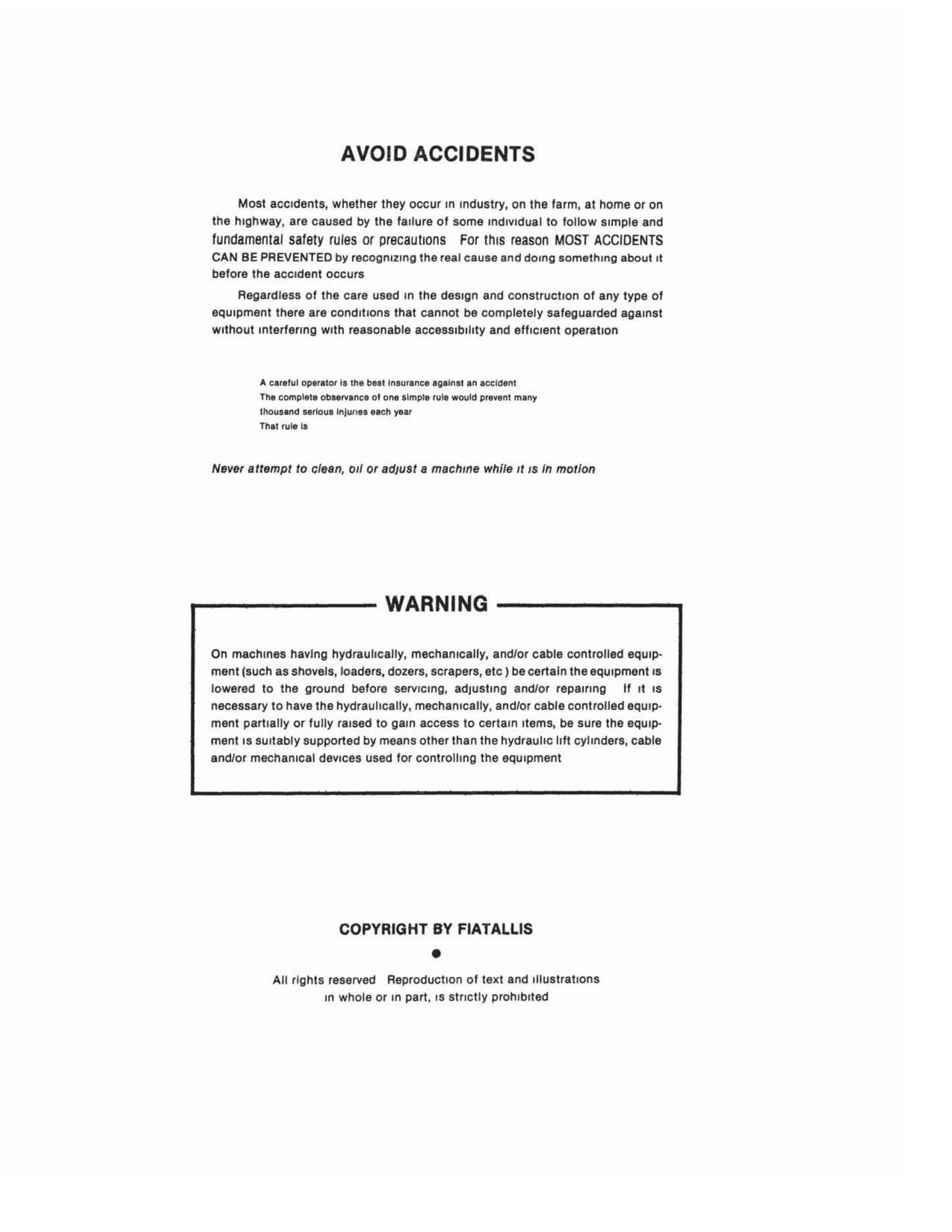 FIATALLIS 14-C Bulldozer Factory Workshop Service Manual 73153736