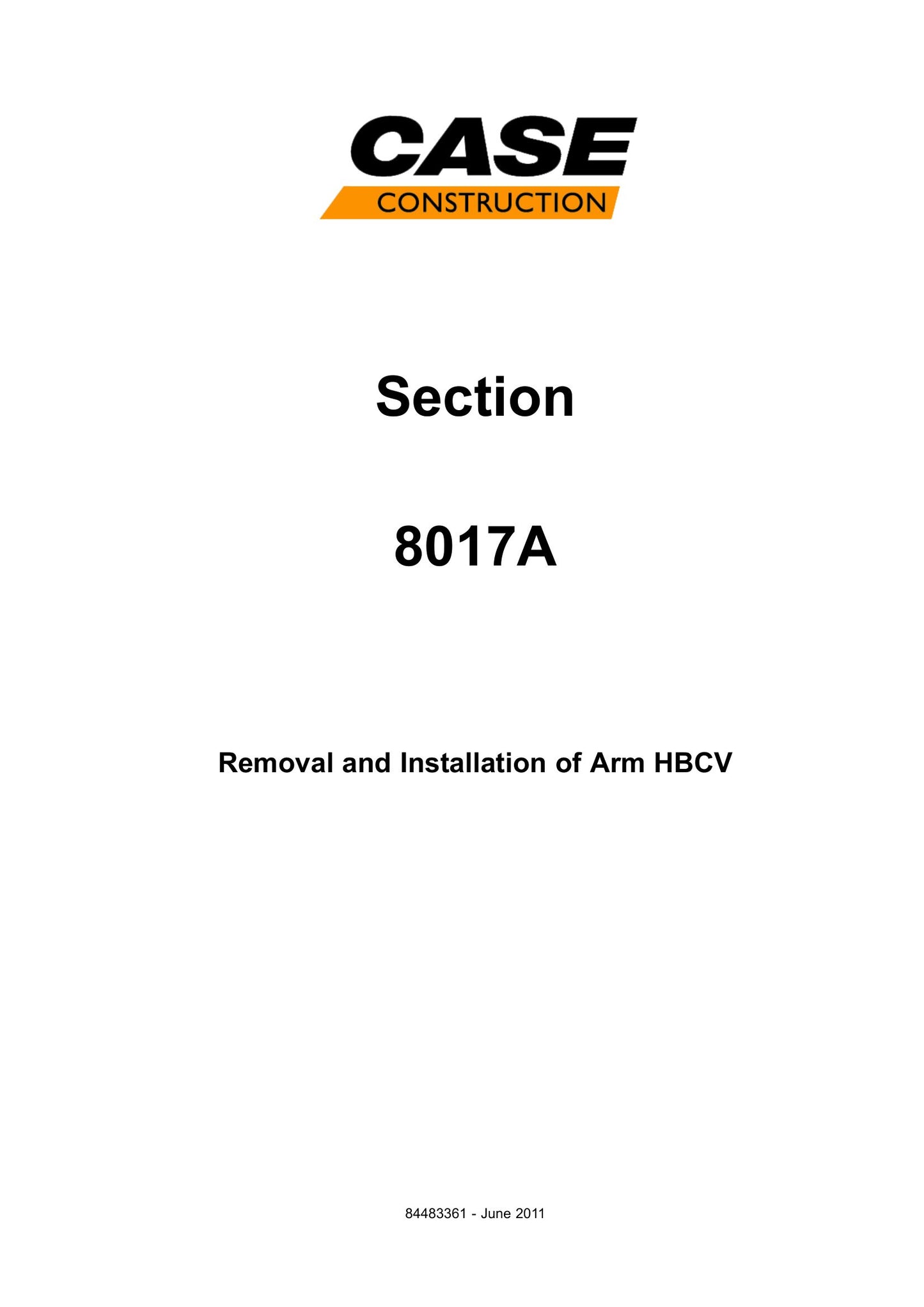 CASE CX300C Crawler Excavator Factory Workshop Service Manual 84541700