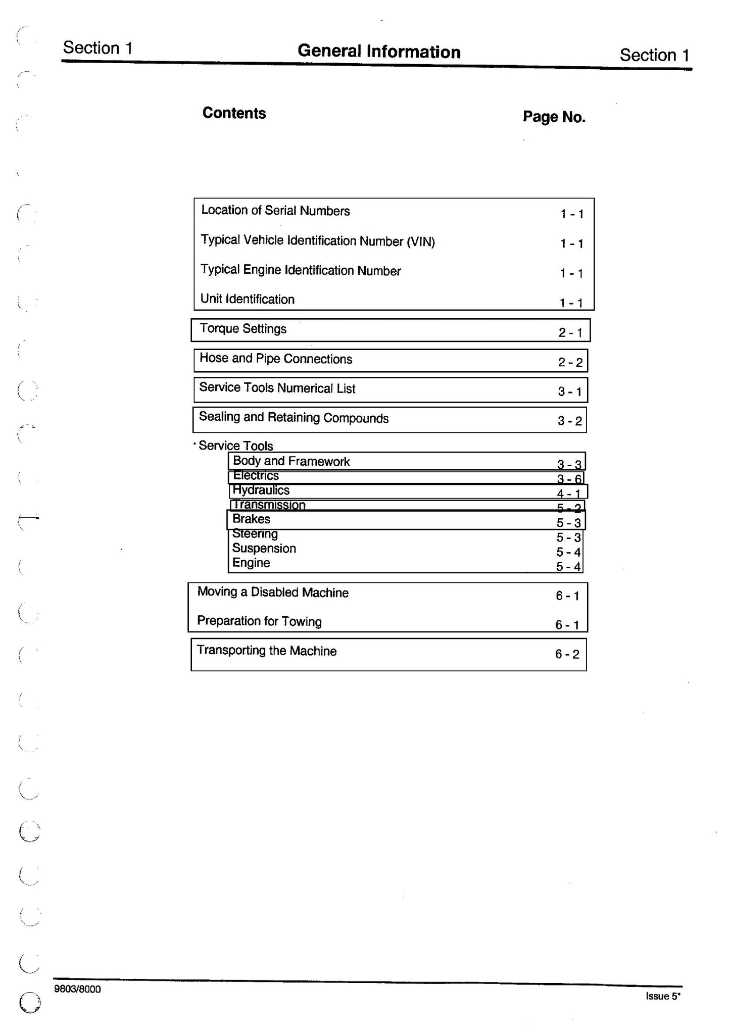 JCB FASTRAC 125 135 145 150 155 185 Tractor Factory Workshop Service Manual 9803/8000