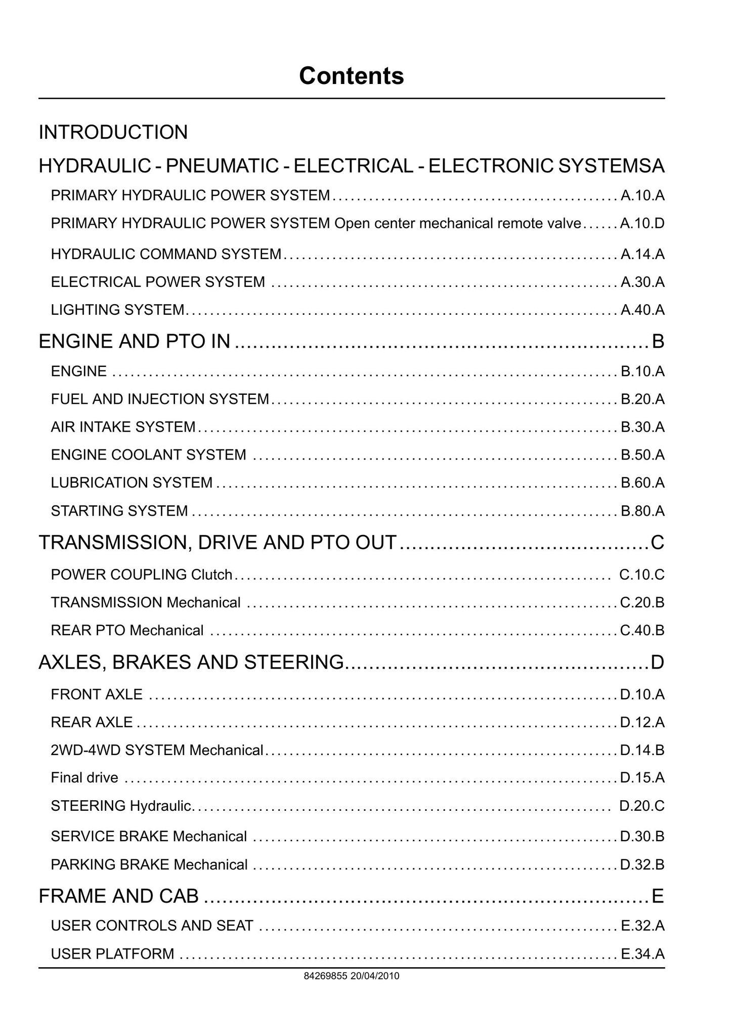 New Holland Workmaster 75 Tractor Factory Workshop Service Manual 84269855