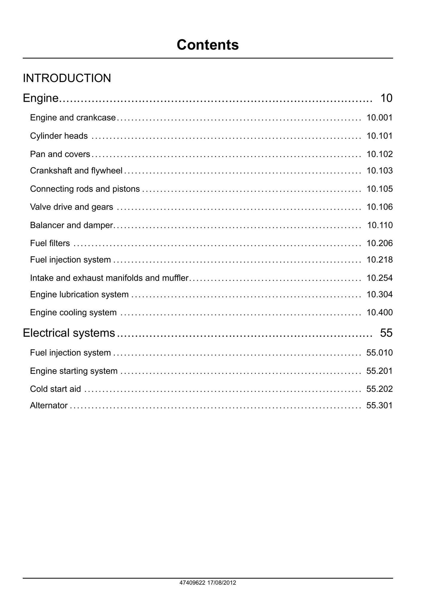 New Holland S4Q S4Q2 Engine Factory Workshop Service Manual 47409622