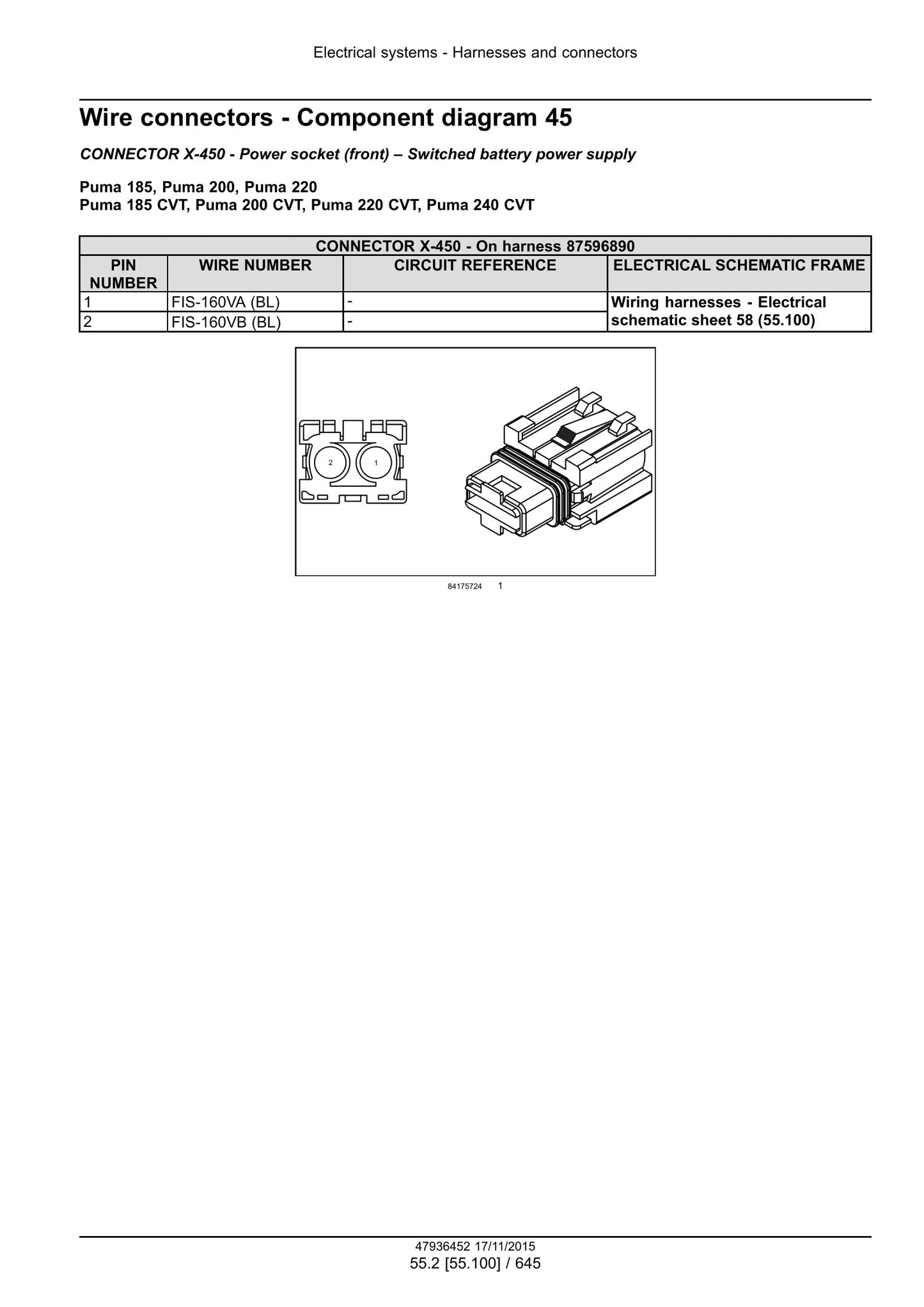 CASE PUMA 185 PUMA 200 PUMA 220 PUMA 185 CVT PUMA 200 CVT PUMA 220 CVT PUMA 240 CVT Tractor Factory Workshop Service Manual 47985230