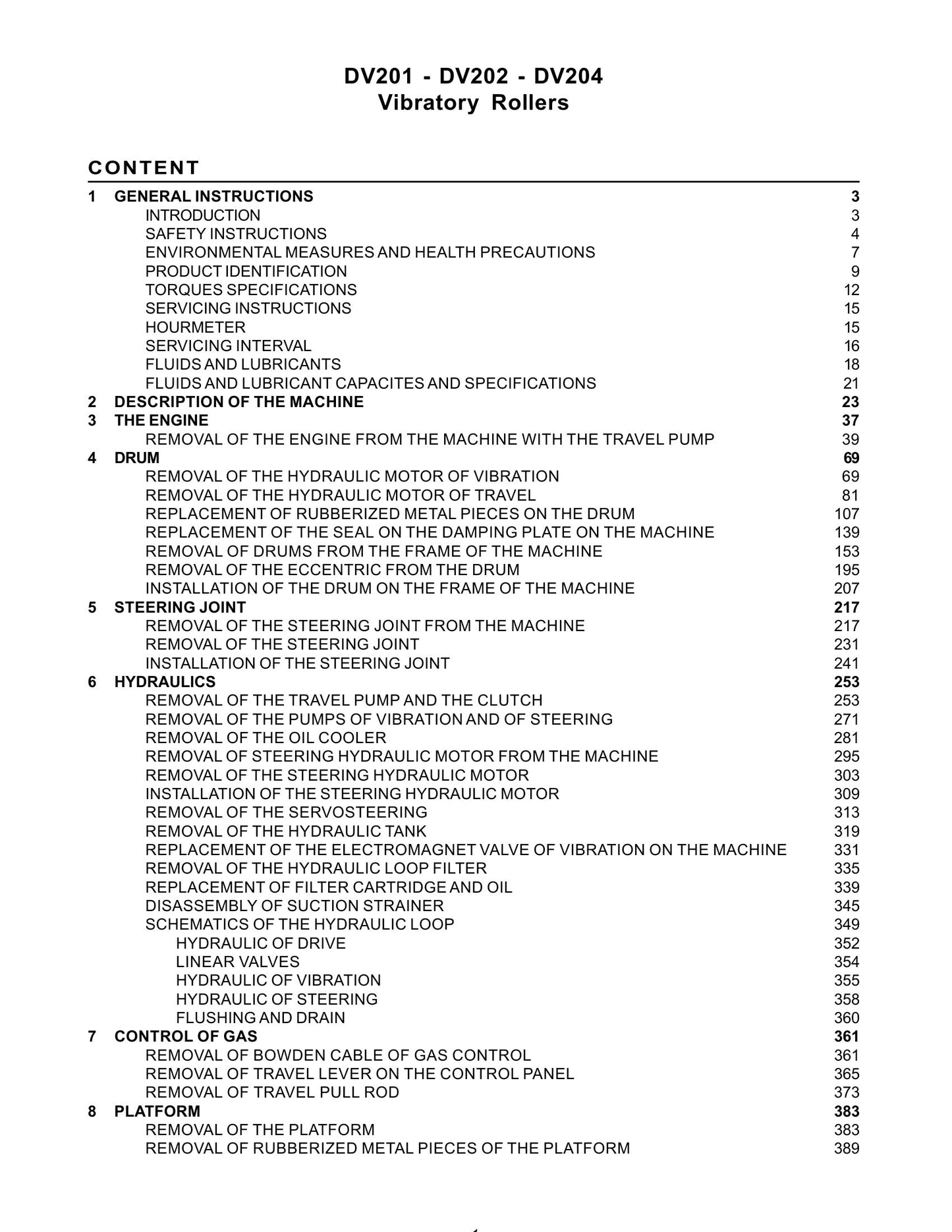 CASE DV201 DV202 DV204 Vibratory Roller Factory Workshop Service Manual Cre 9-54980