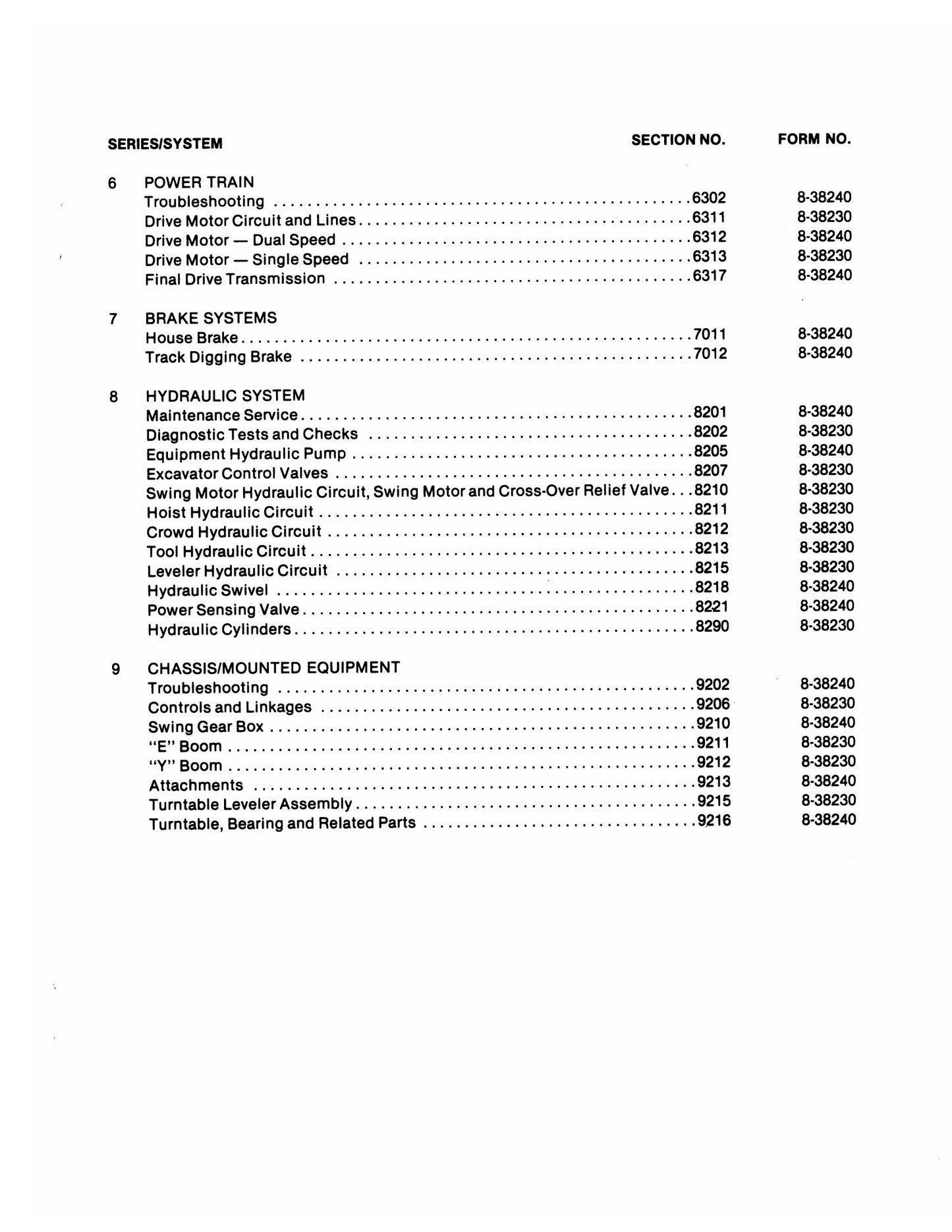 DIESEL DETROIT Series E Crawler Excavator Factory Workshop Service Manual CE Div. 8-38230