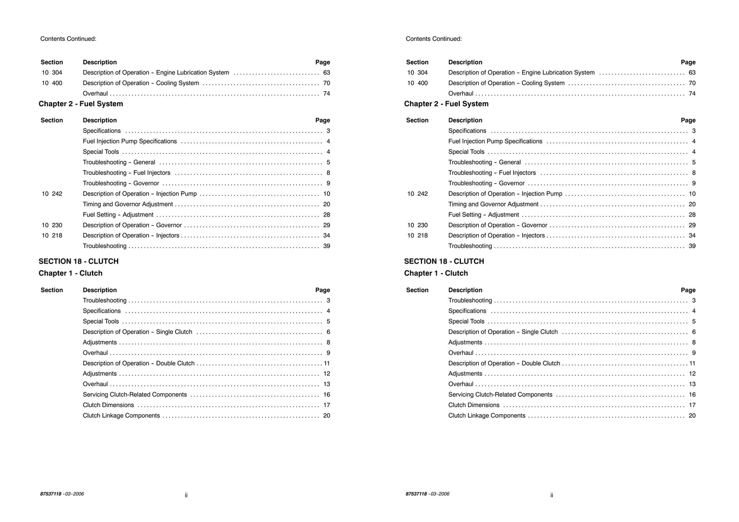 New Holland TC 31DA TC 35DA Tractor Factory Workshop Repair Manual 87537118