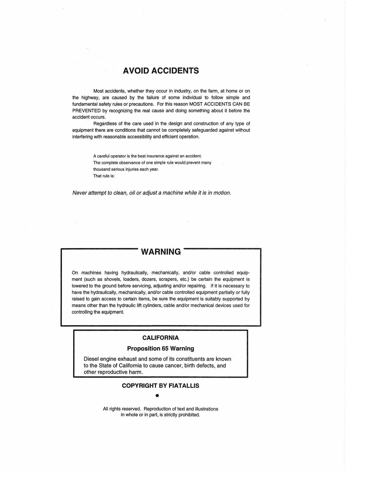 FIATALLIS FX140 FX140LC Crawler Excavator Factory Workshop Service Manual 73177447