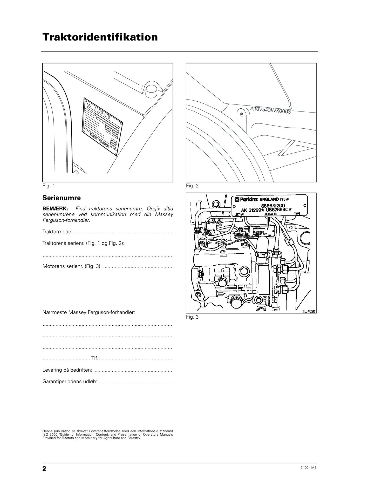 MASSEY FERGUSON 3425 3435 3445 3455 Tractor Factory Workshop Operator Manual 1857488M1