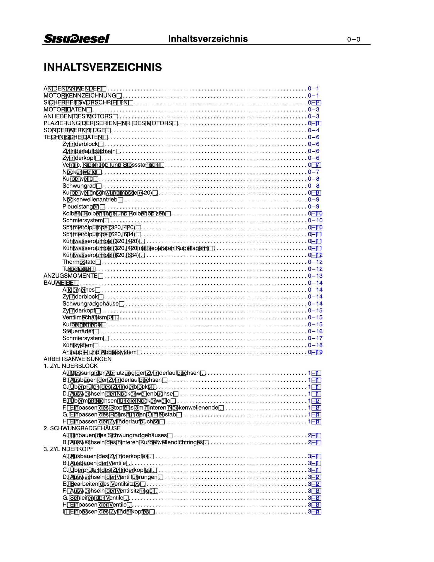 SISUDIESEL 320 420 620 634 Engine Factory Workshop Service Manual