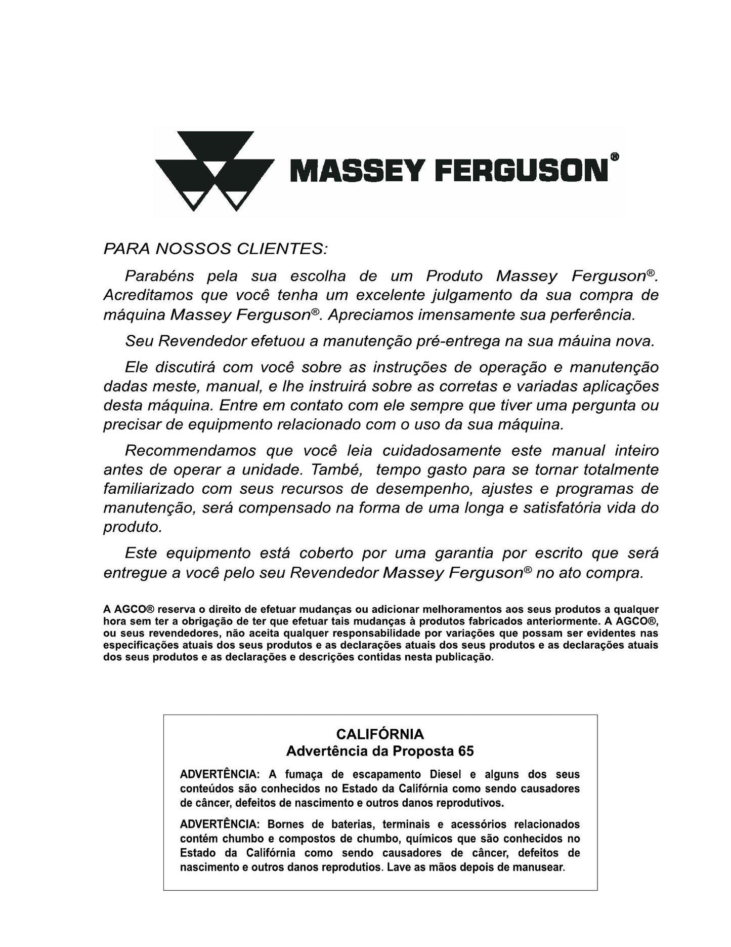MASSEY FERGUSON 1840 1840CE Baler Factory Workshop Operator Manual