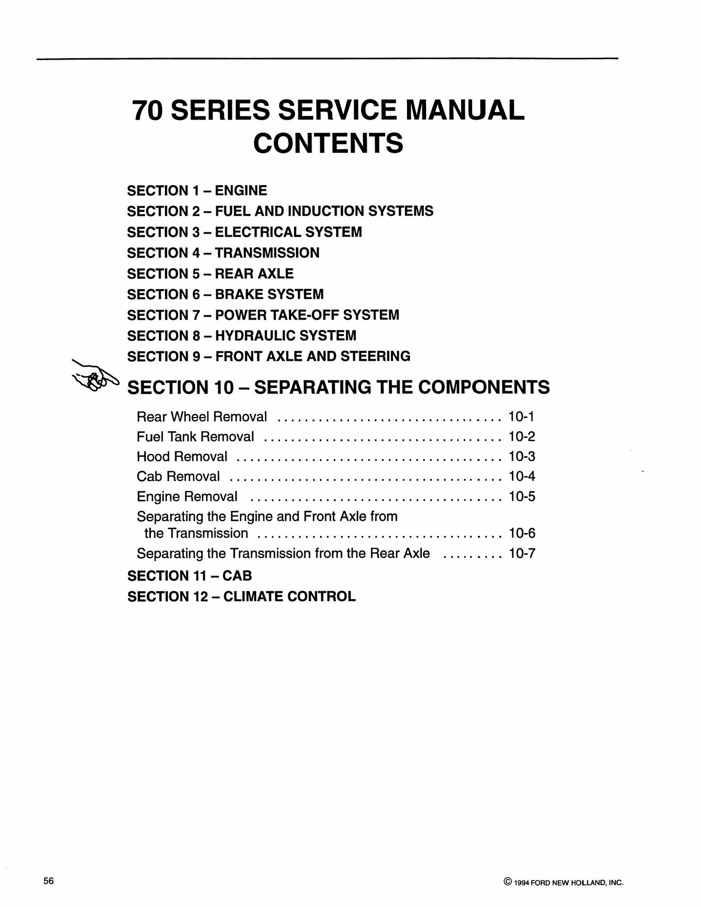 FORD 8670 8770 8870 8970 Tractor Factory Workshop Service Manual