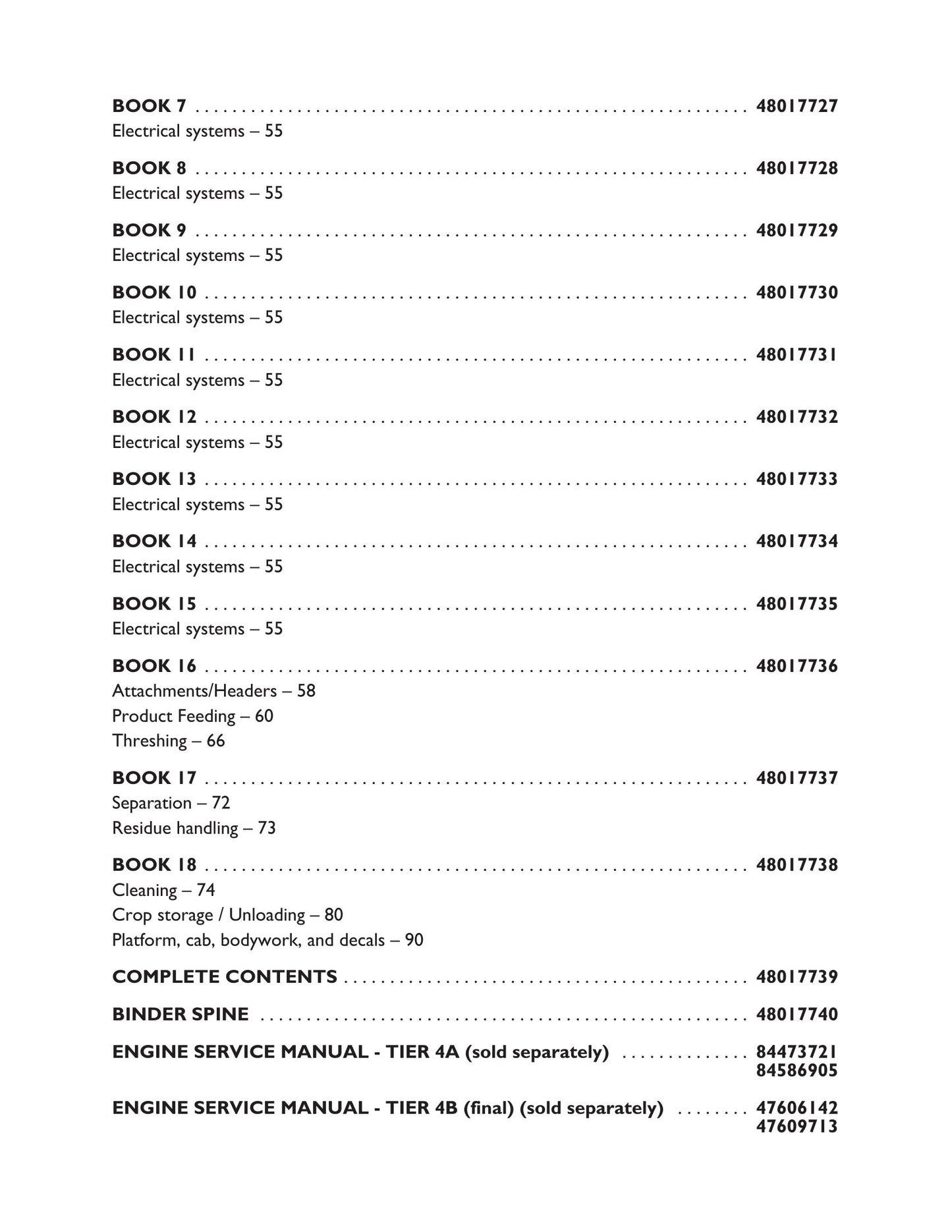 New Holland CR8.90 CR9.90 CX8.90 CR10.90 CX8.80 Combine Factory Workshop Service Manual 48017738
