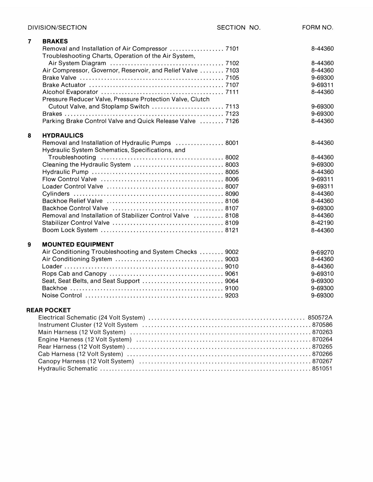 CASE 780C Backhoe Loader Factory Workshop Service Manual