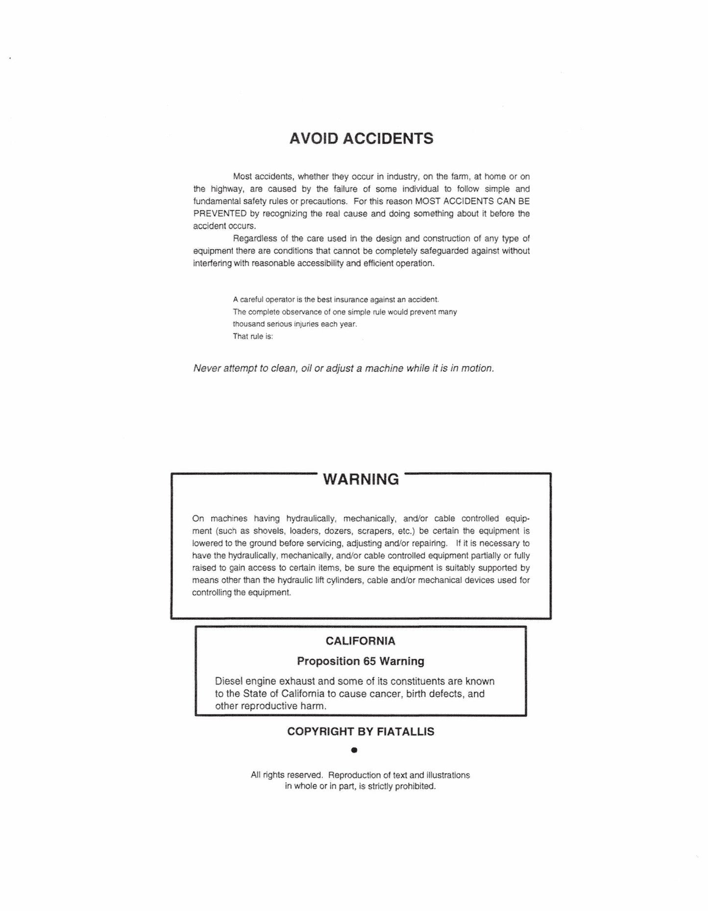FIATALLIS Crawler Excavator Factory Workshop Service Manual 604.06.757
