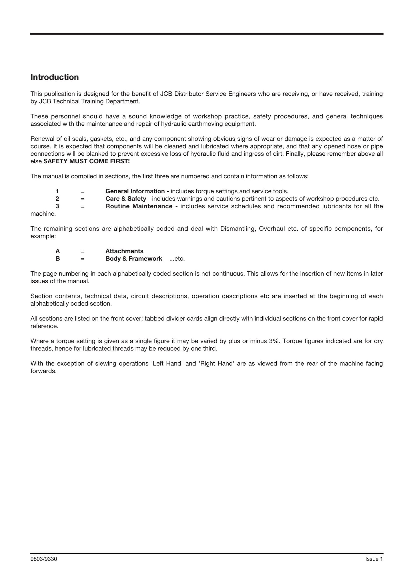 JCB 8080 Crawler Excavator Factory Workshop Service Manual 9803/9330